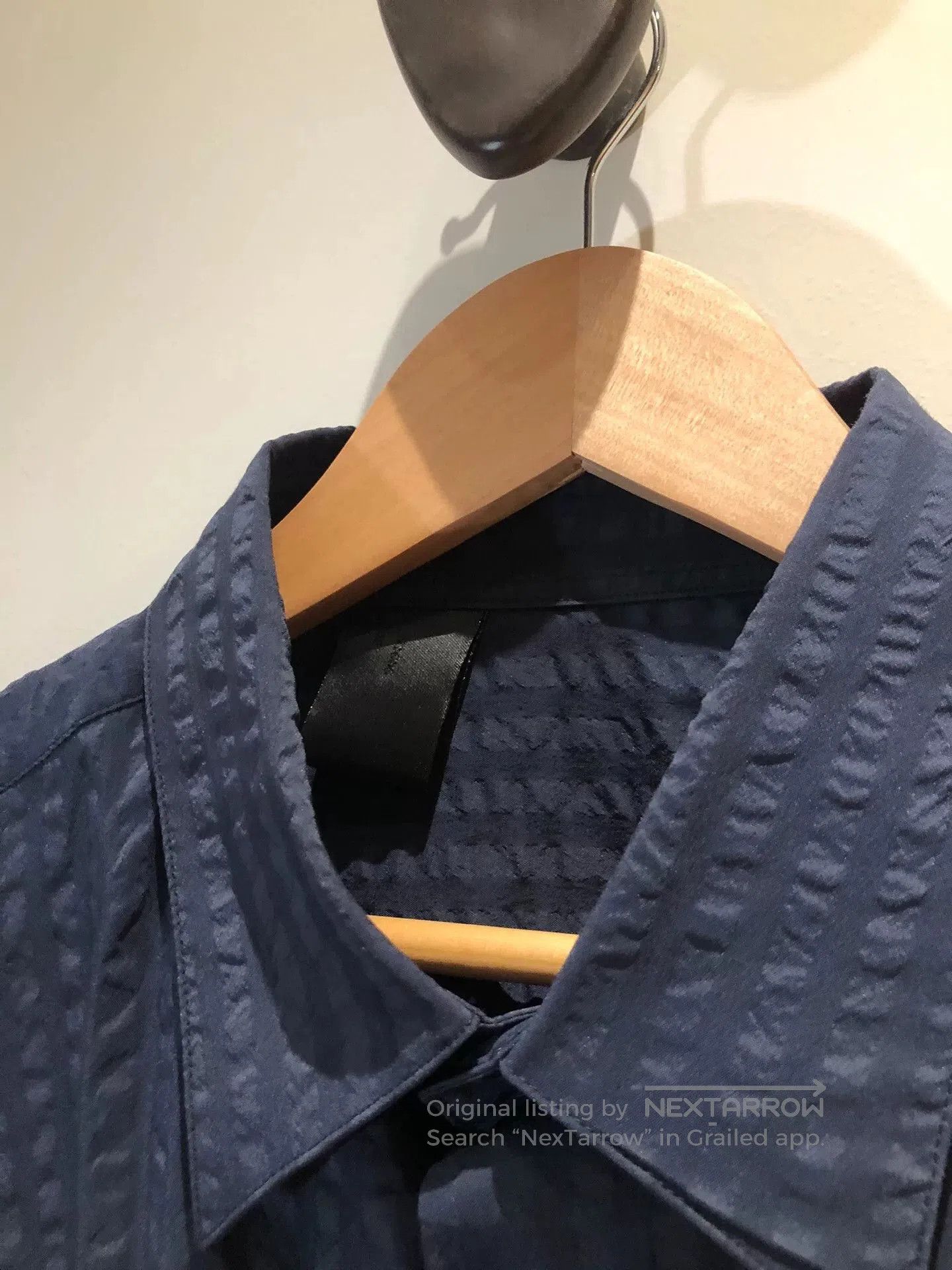 N.Hoolywood N.HOOLYWOOD Seersucker Patchwork Shirt. Size US L / EU 52-54 / 3 - 6 Thumbnail