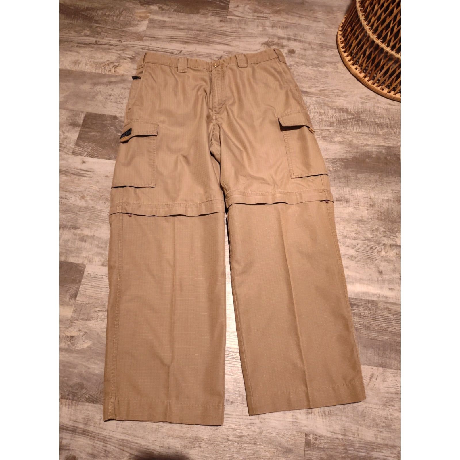 Eddie Bauer Eddie Bauer Utility Cargo Pants Mens 36x30 Khaki Convertible Ripstop Zip Off Cargo Pants Tan 36 Regular Mens Size US 36 / EU 52 - 2 Thumbnail