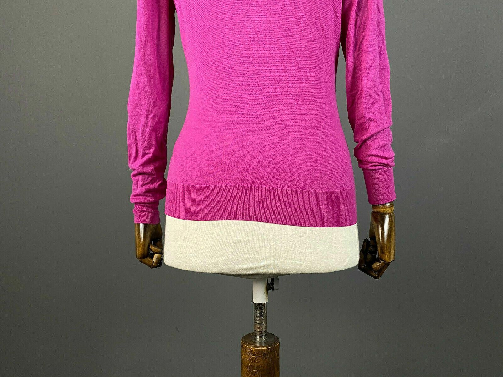 John Smedley John Smedley Pink Merino Wool V-Neck Sweater Size M Size M / US 6-8 / IT 42-44 - 7 Thumbnail