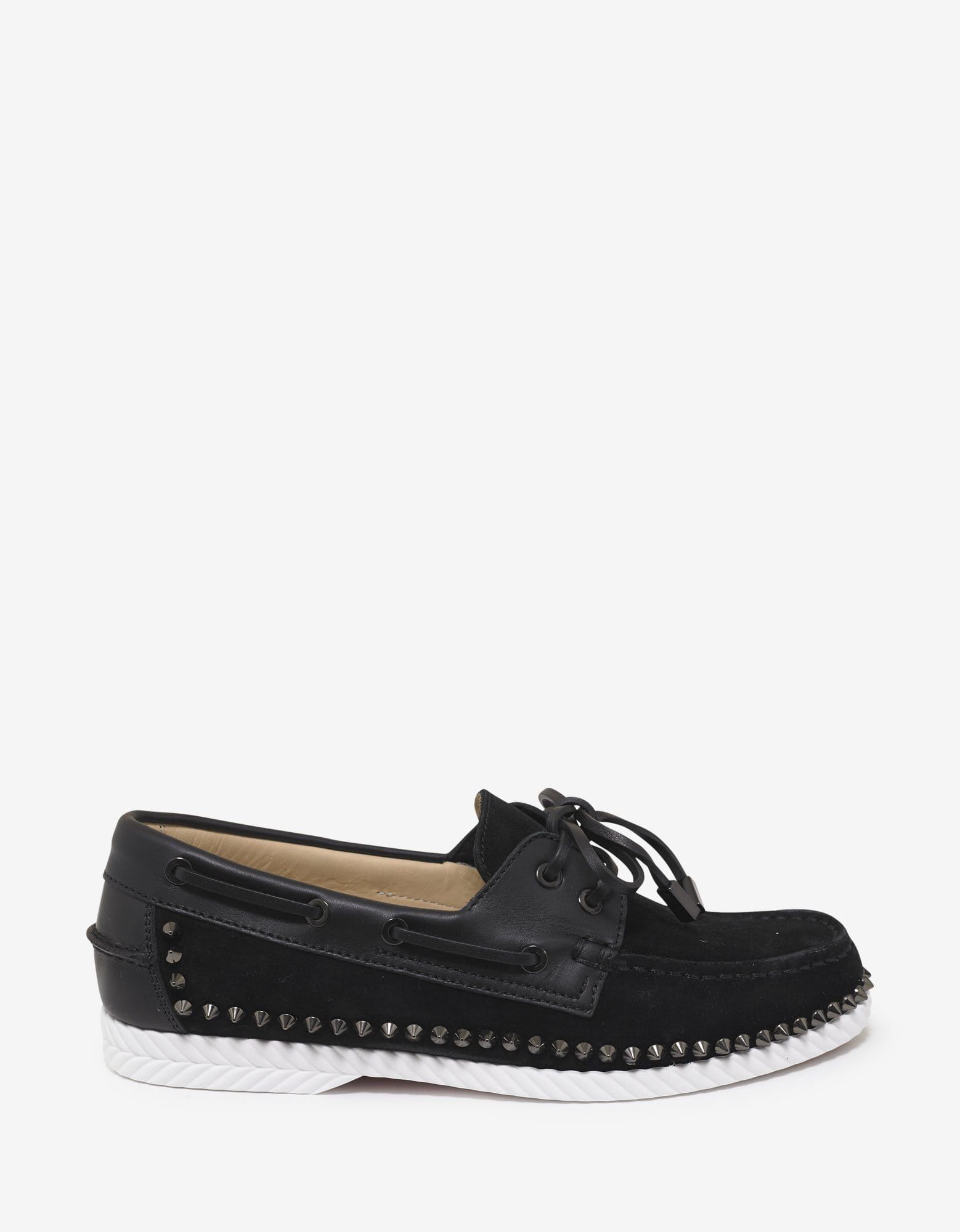 Christian Louboutin Christian Louboutin Steckel Flat Crosta Wax Boat Shoes Size US 6 / EU 39 - 2 Thumbnail