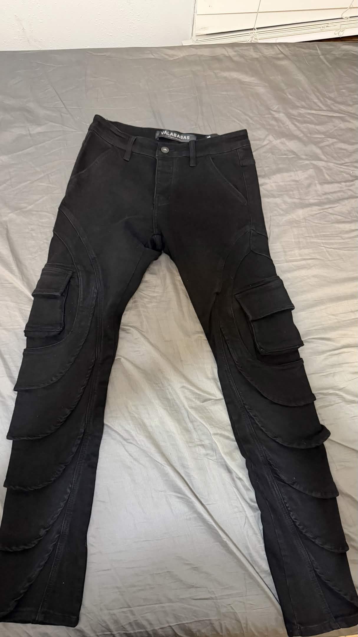 Valabasas "JETT" CARGO SKINNY BLACK Size US 30 / EU 46 - 2 Thumbnail