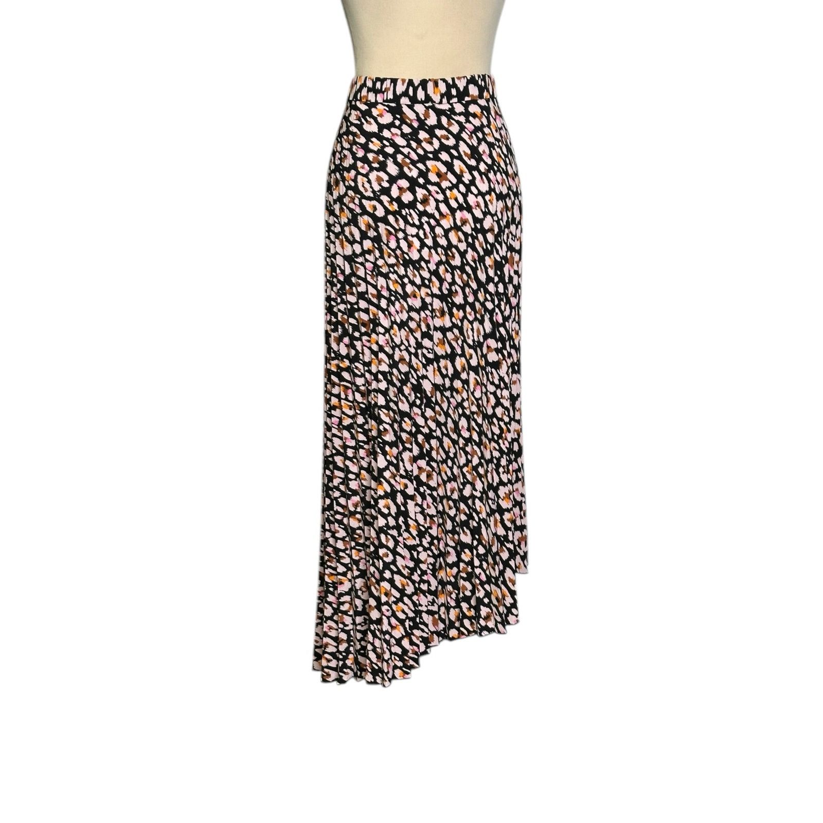 Sanctuary Sanctuary black cream floral pleated midi skirt size large Size 30" / US 8 / IT 44 - 11 Thumbnail