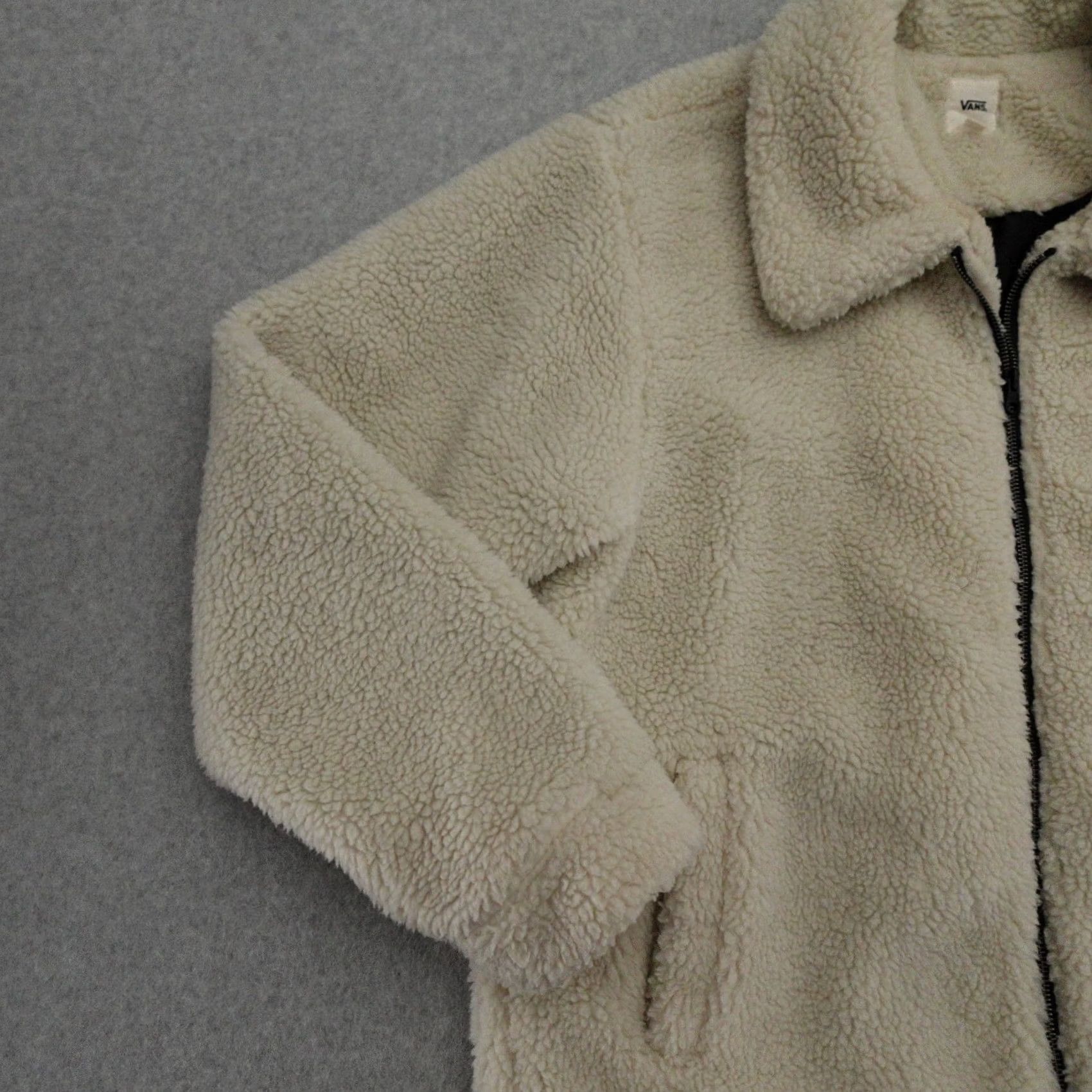 Vans VANS Jacket Womens Large Snow Out Fleece Zip Up Jacket White Size L / US 10 / IT 46 - 6 Thumbnail