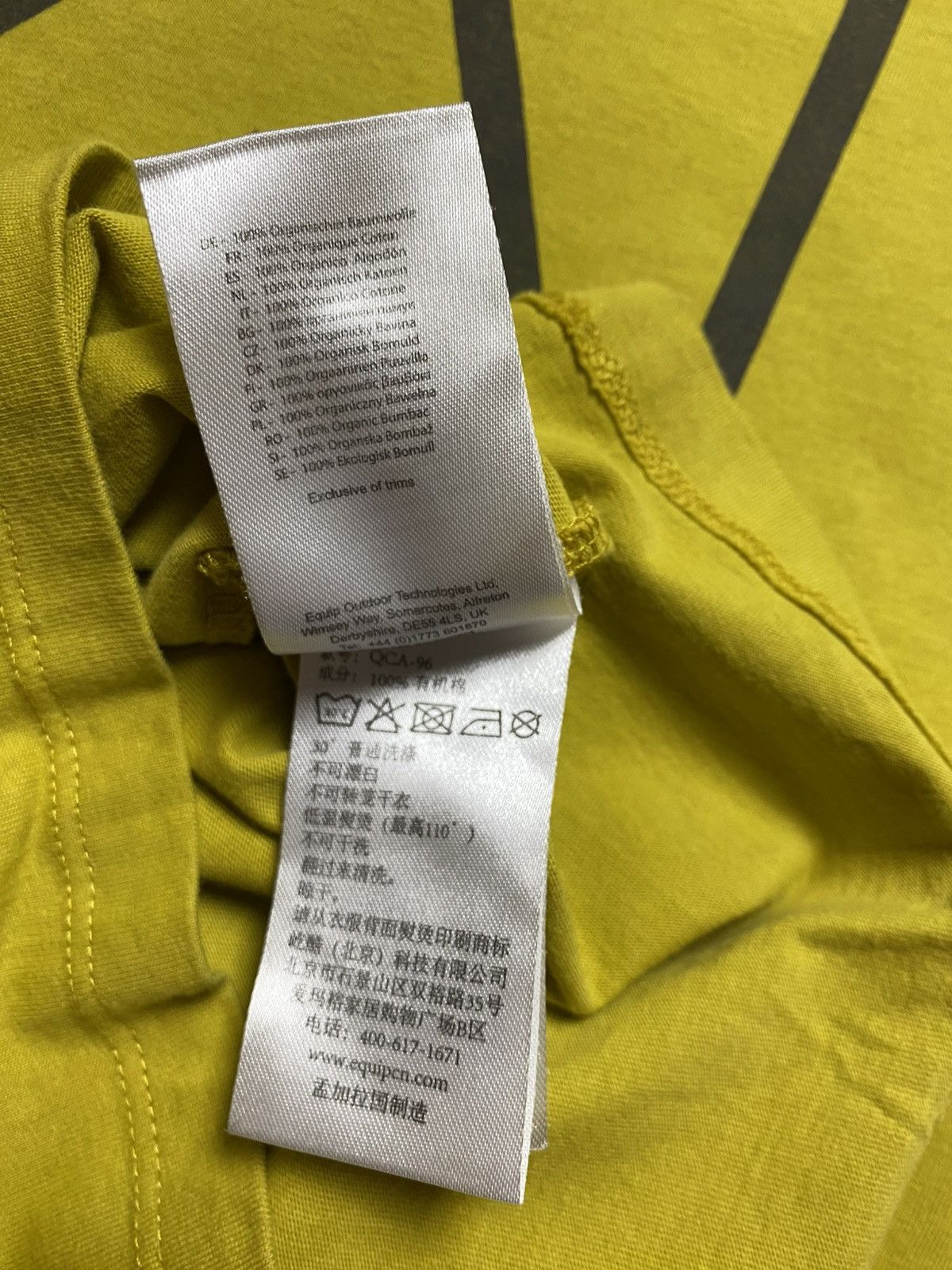 Rab Rab Stance Geo SS T-Shirt Organic Cotton Yellow Men’s Size M Size US M / EU 48-50 / 2 - 7 Thumbnail