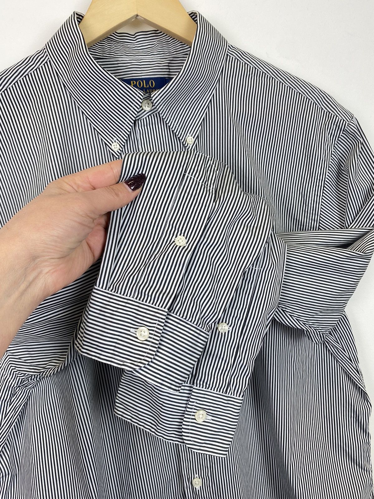 Polo Ralph Lauren Polo Ralph Lauren Striped Dress Formal Shirt Size 17 Size US XXL / EU 58 / 5 - 3 Thumbnail