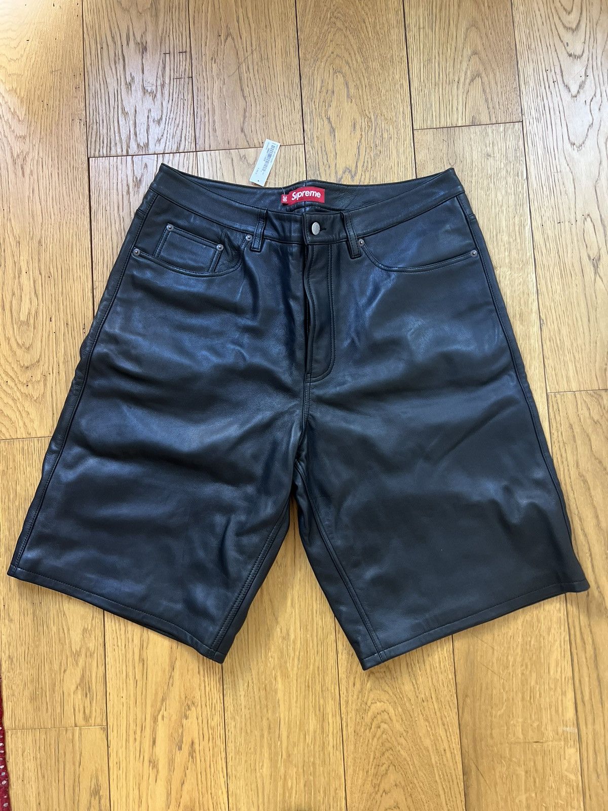 Supreme SS24 Baggy Leather Shorts | Grailed