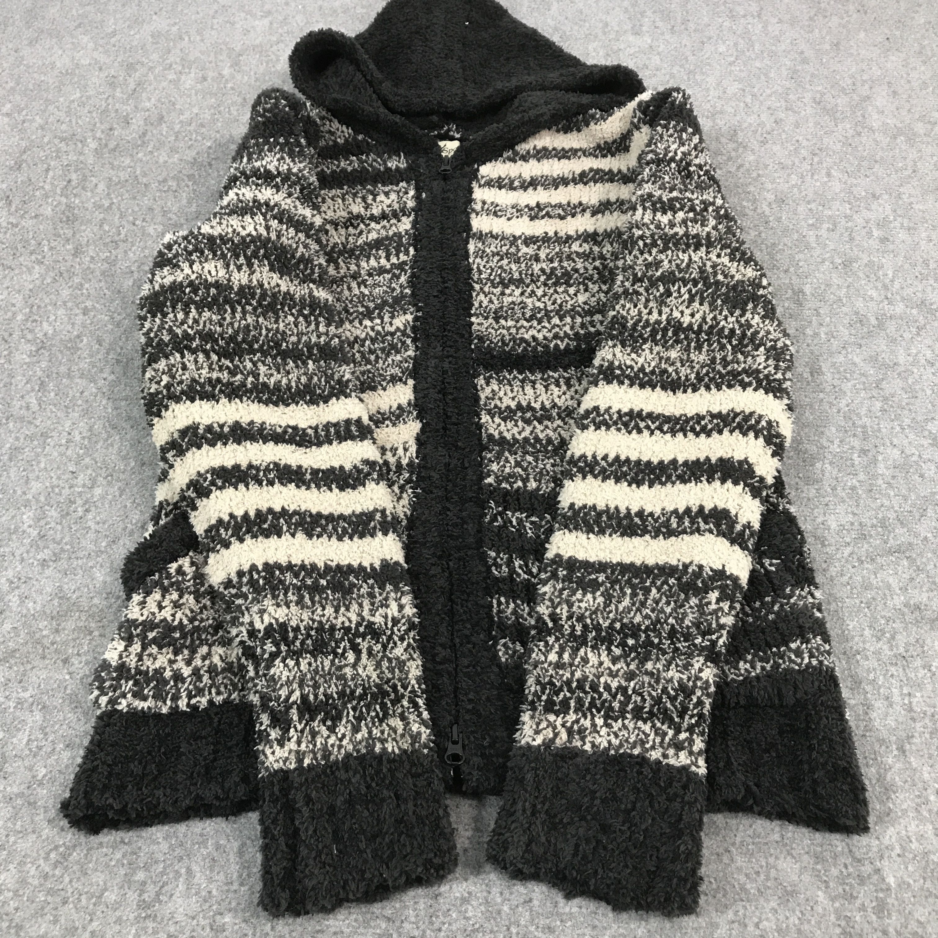 Japanese Brand JAPAN STRIPED HUB SPOKE ZIPPER HOODIES KNITWEAR JACKET Size US M / EU 48-50 / 2 - 8 Thumbnail