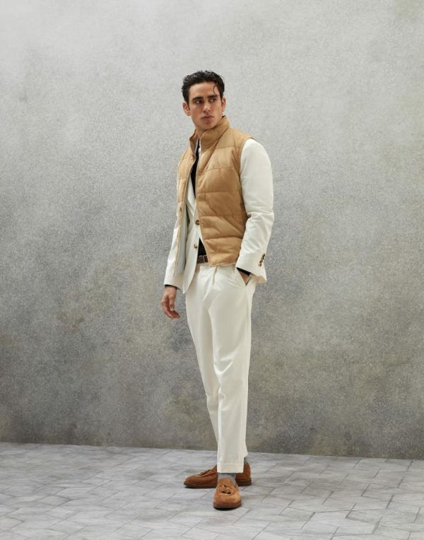 Brunello Cucinelli Jacket in White Size US S / EU 44-46 / 1 - 5 Thumbnail