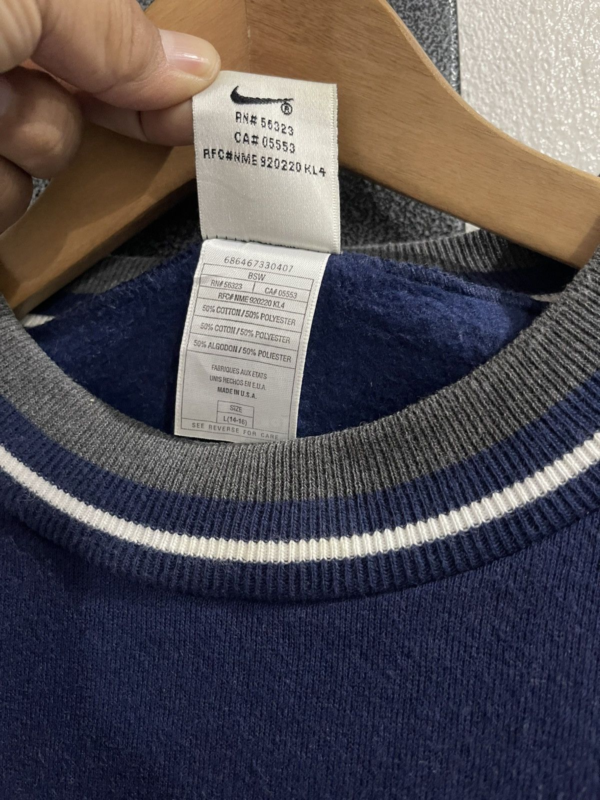 Nike Vintage Nike Crewneck Made Usa Sweatshirt Size US L / EU 52-54 / 3 - 9 Thumbnail