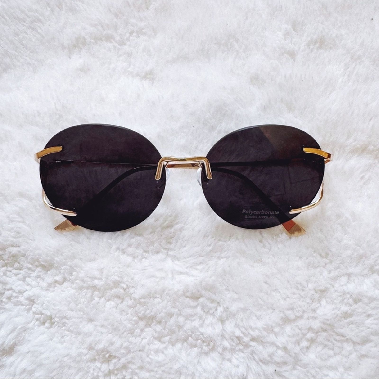 Other Ruth Black Round Metal Sunglasses Size ONE SIZE - 1 Thumbnail