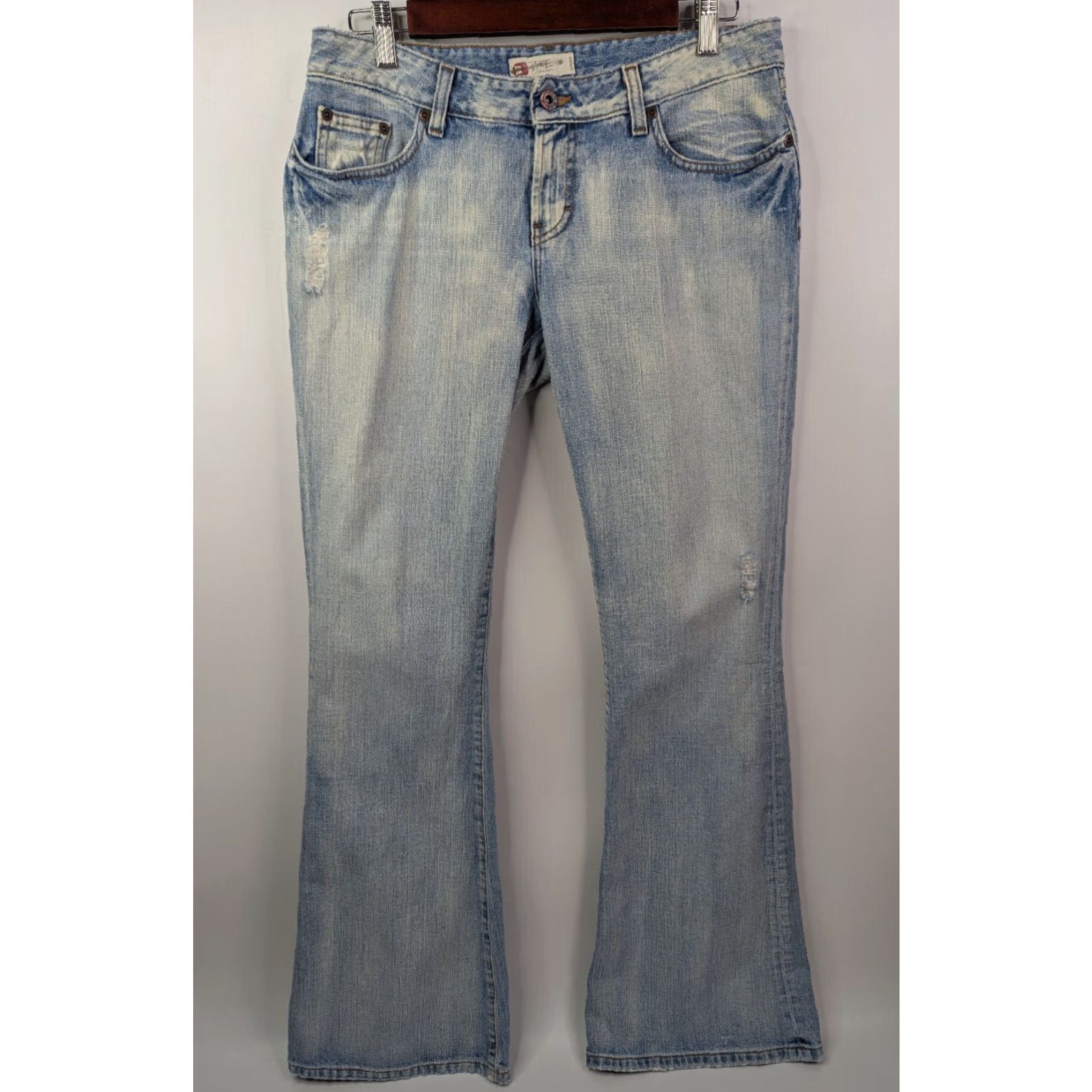 Vintage BKE Buckle STAN Womens Jeans - Denim, Size 30x33.5, Regular, Bootcut, Distressed Blue, Medium Wash, 67 Buckle Buckle, Pants, Jeans, Women Size 24" / US 00 / IT 34 - 2 Thumbnail