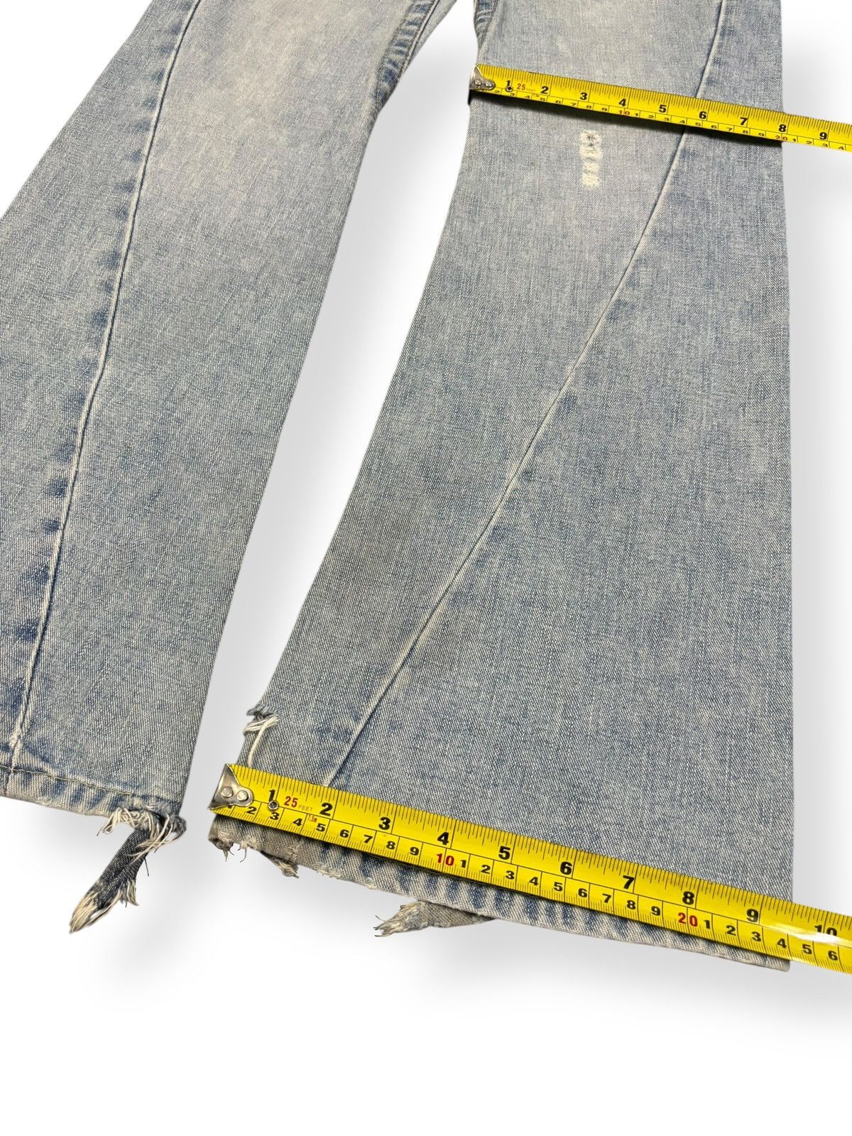 True Religion Y2K Japanese Brand Flare Distressed Jeans like True Religion Size 30" / US 8 / IT 44 - 14 Thumbnail