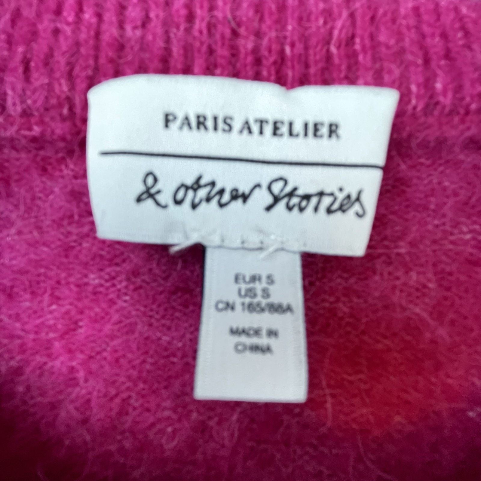 & Other Stories & Other Stories Sweater Womens Small Pink Soft Alpaca Wool Size S / US 4 / IT 40 - 4 Thumbnail