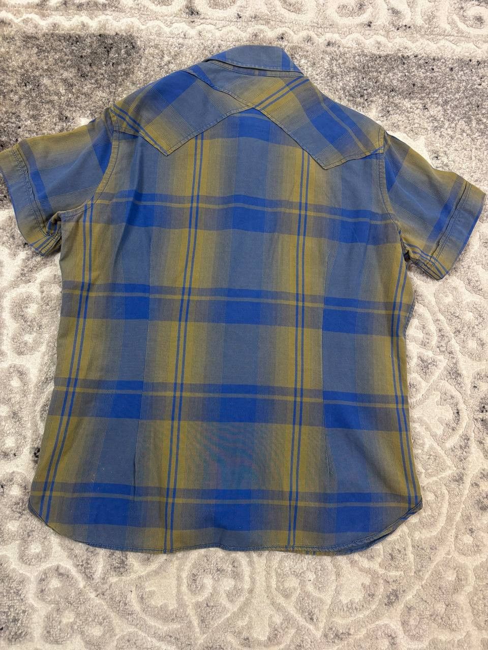 Diesel Diesel Western Plaid Snap Button Short Sleeve Shirt Size US XL / EU 56 / 4 - 3 Thumbnail