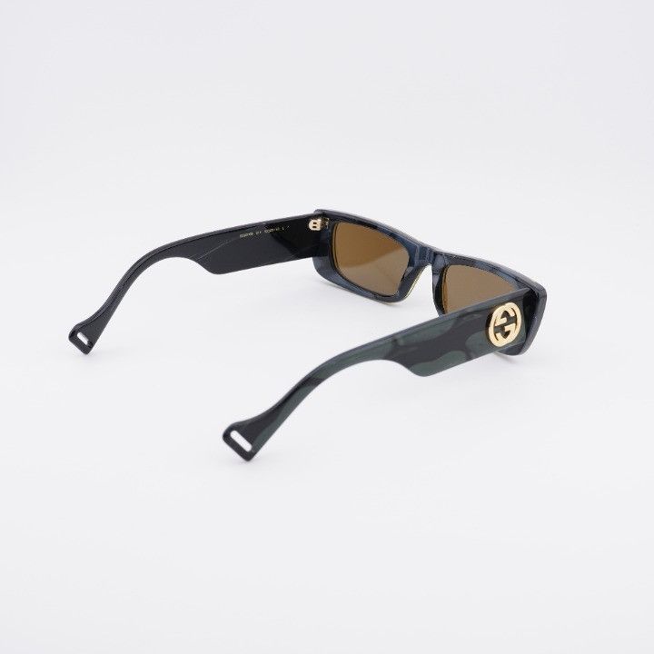 Gucci Gucci GG0516S 014 Sunglasses Military Green and Black Havana Size ONE SIZE - 6 Thumbnail
