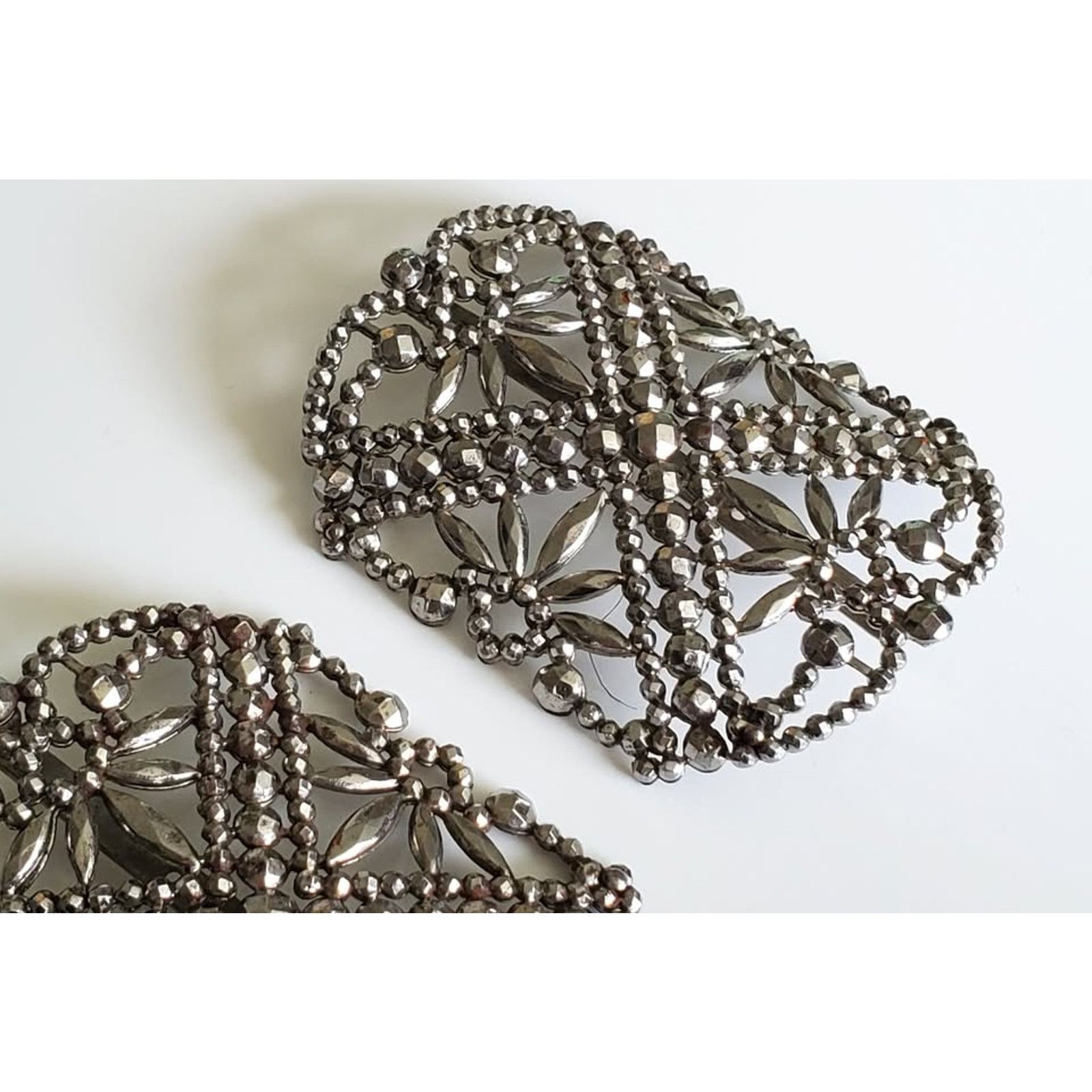 Unknown London Antique Marcasite Shoe Clips - Made in France Size ONE SIZE - 2 Thumbnail