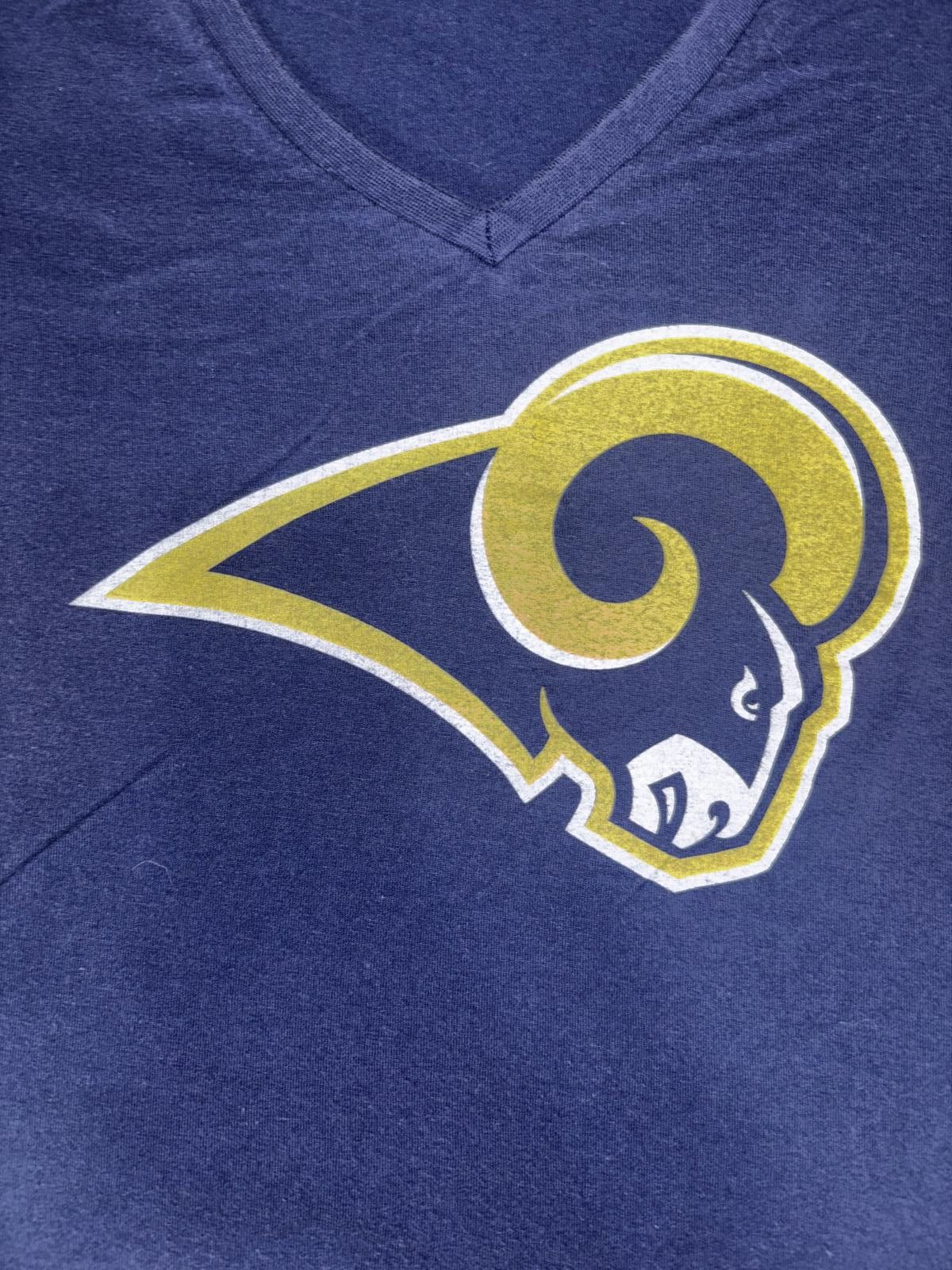 Designer Los Angeles Rams NFL V-Neck Tee - Women's XL Size XL / US 12-14 / IT 48-50 - 2 Thumbnail