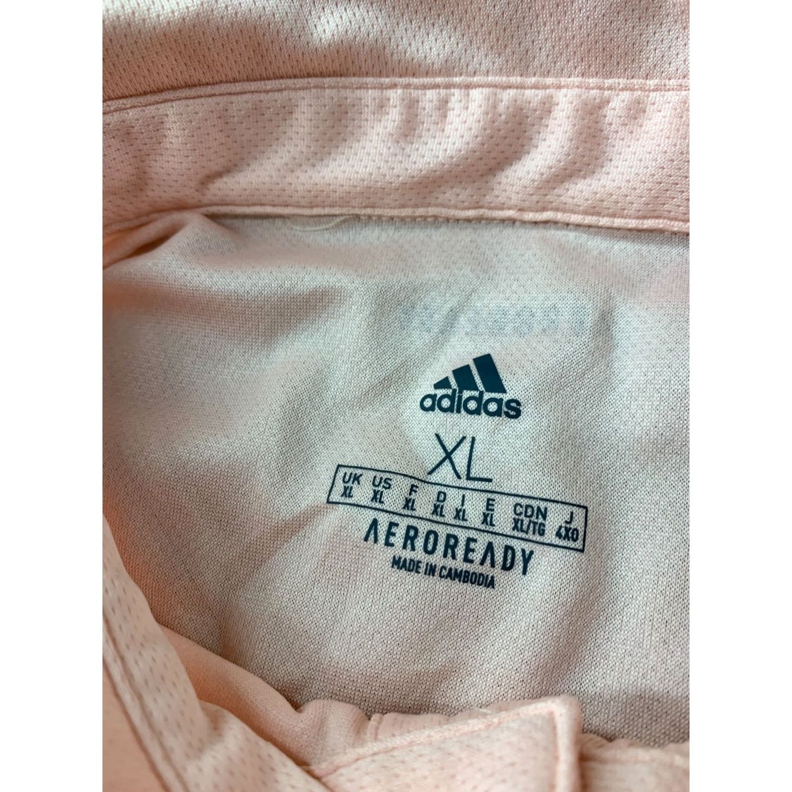 Adidas ADIDAS PERFORMANCE POLO SHIRT XL Men Football Short Sleeve Peach 2020 Adidas Performance Polo Shirt XL Men Football Peach 2020 Size US XL / EU 56 / 4 - 5 Thumbnail
