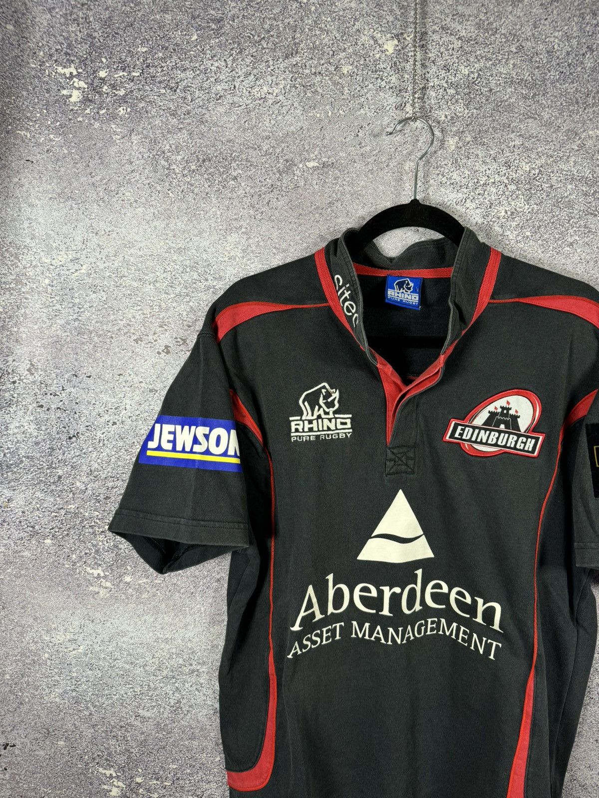 Vintage Edinburgh Union 2009 Black Rhino Rugby Jersey Maillot L sz Size US L / EU 52-54 / 3 - 3 Thumbnail