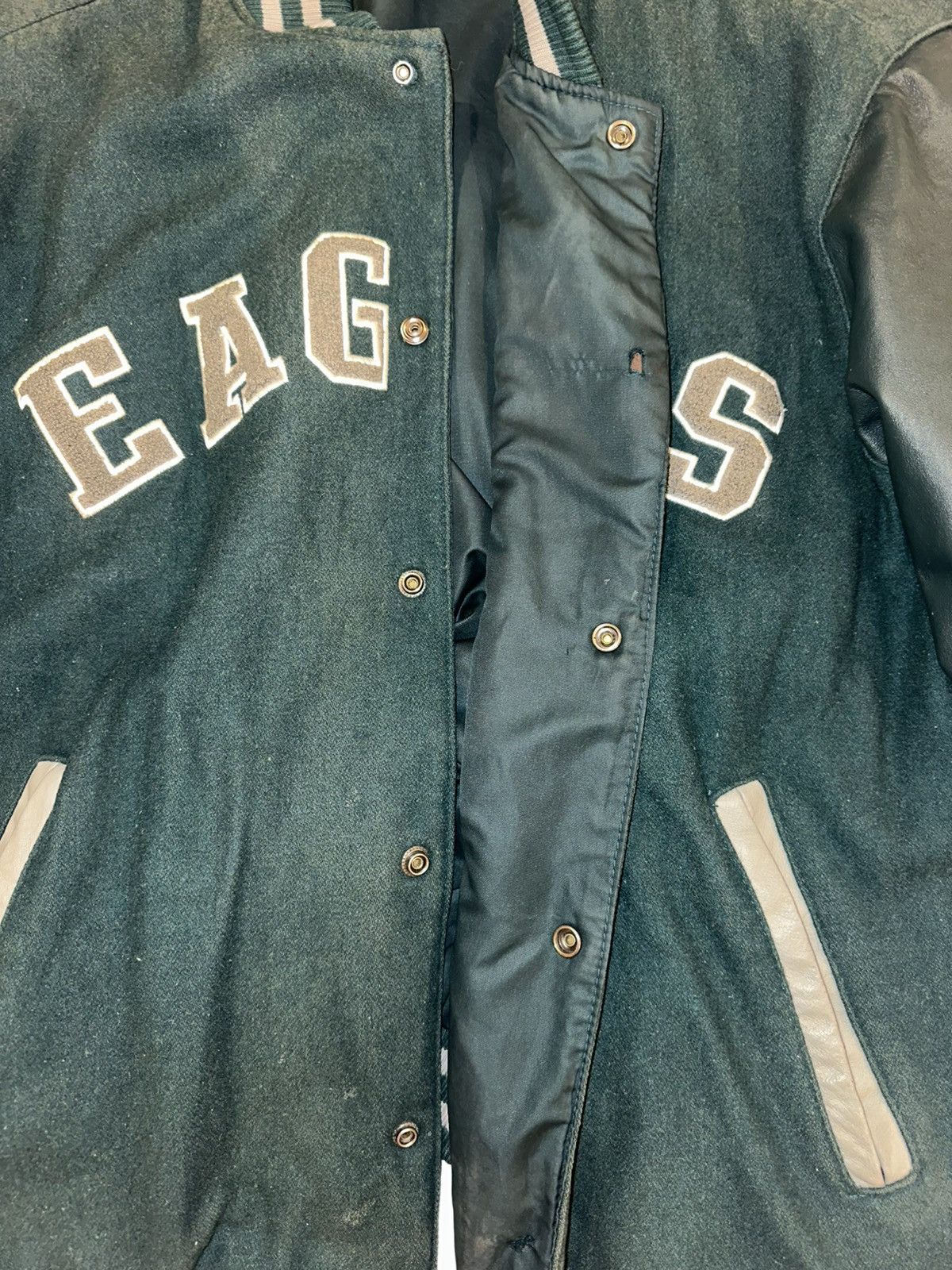 NFL Philadelphia Eagles Double Sided Varsity Jacket Size US XL / EU 56 / 4 - 4 Thumbnail