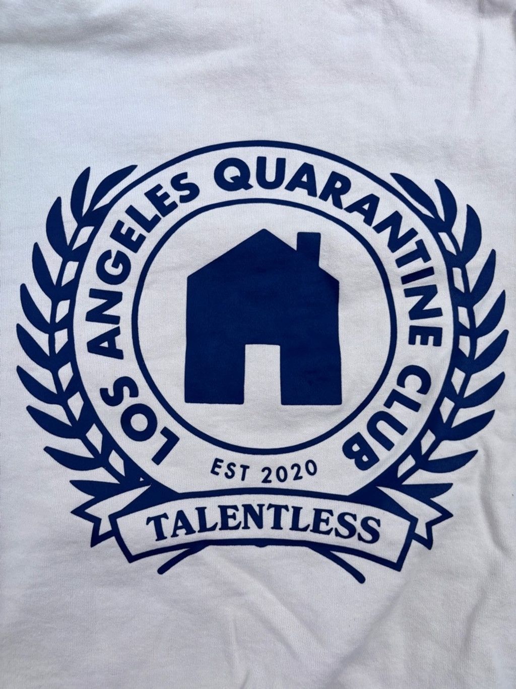 Talentless Men's Talentless LA, quarantine club Hoodie M Beige & Navy Size US L / EU 52-54 / 3 - 1 Thumbnail