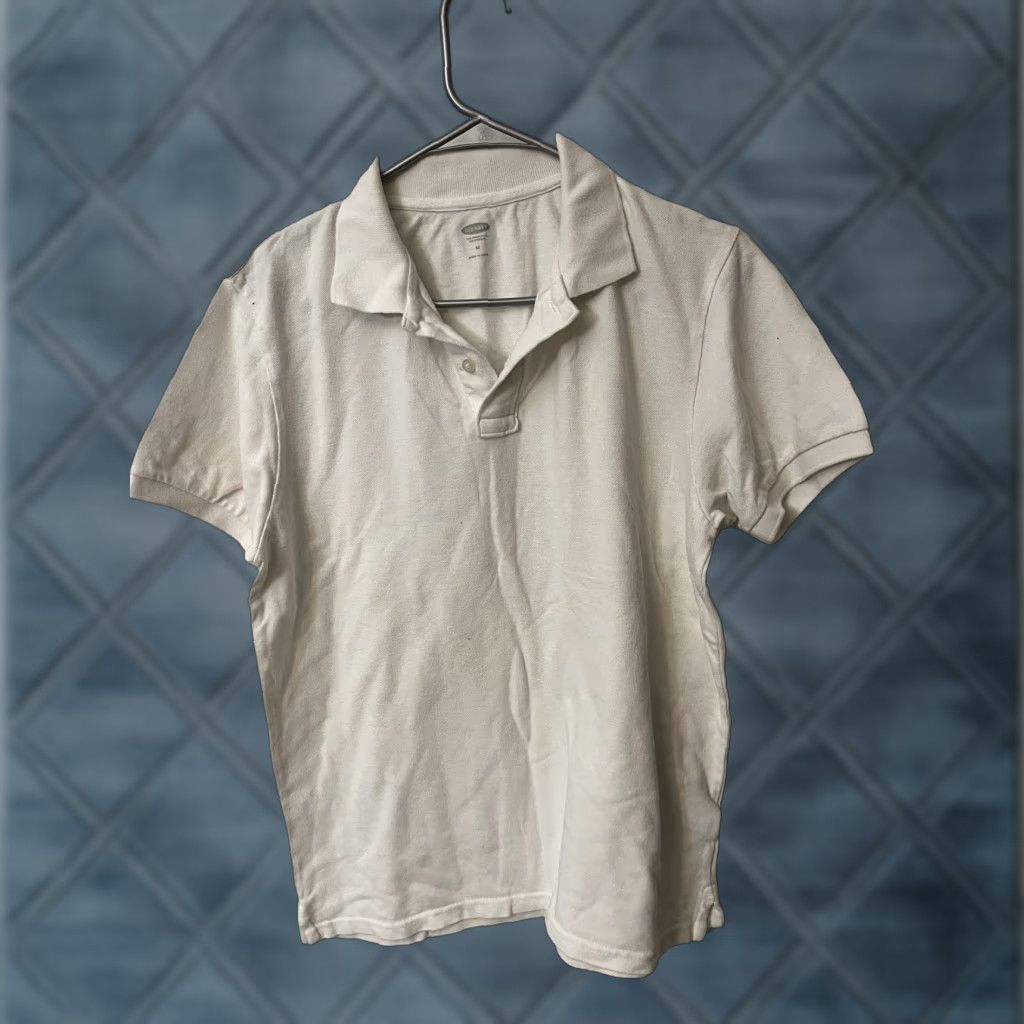 Old Navy Old Navy Polo Shirt Men White Size M Medium Solid T-Shirt Polo Shirt Mens White Polo Shirt Size US M / EU 48-50 / 2 - 1 Thumbnail
