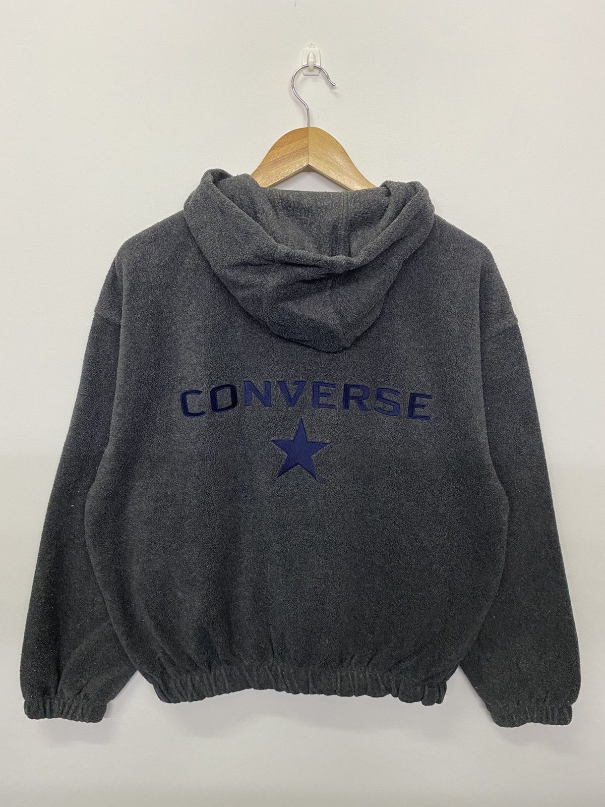 Converse Converse Hoodie Fleece Sweater Embroidery On Back Size US L / EU 52-54 / 3 - 1 Thumbnail