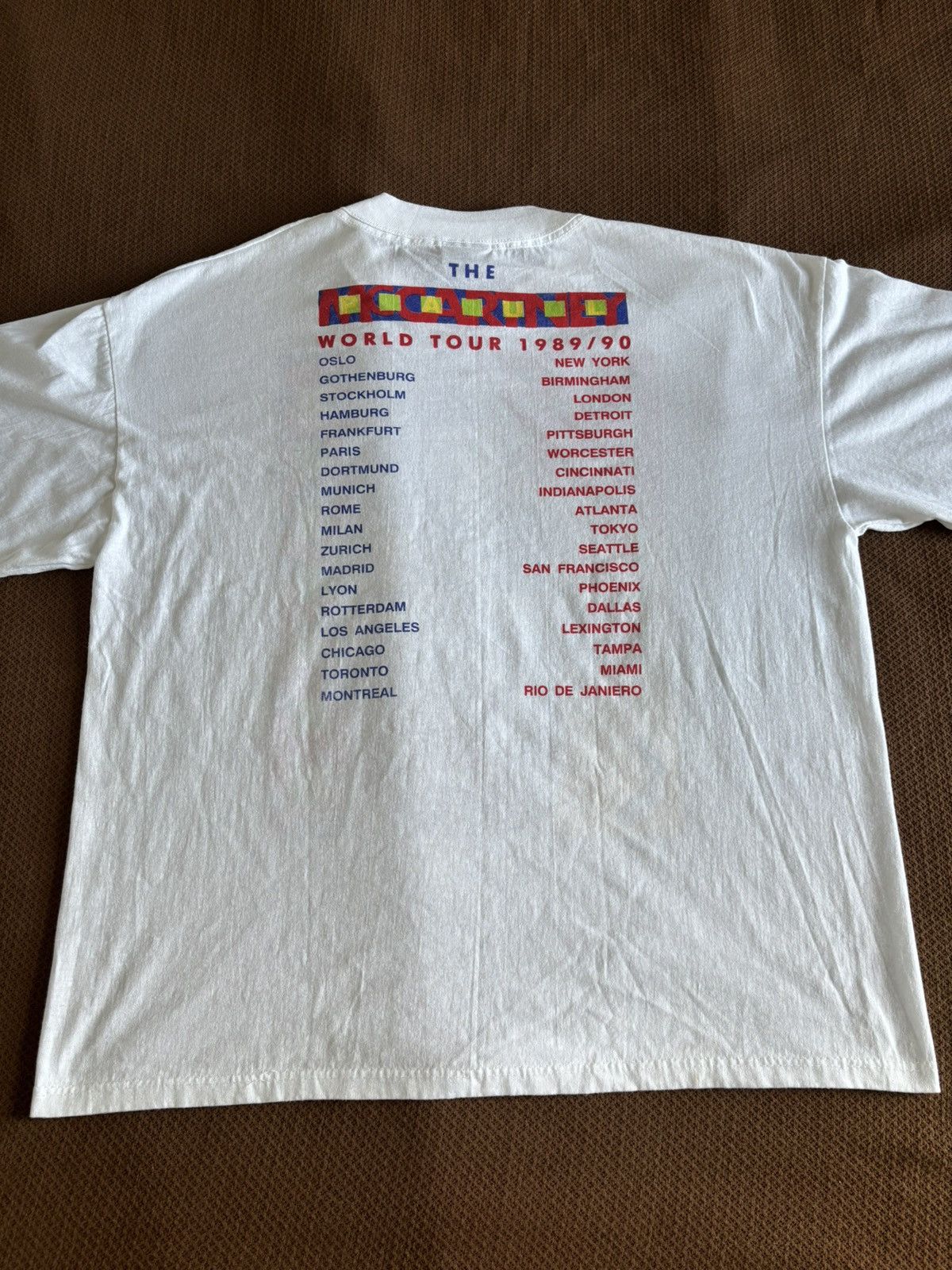 Vintage Paul McCartney 1989/90 Tour Size US L / EU 52-54 / 3 - 2 Thumbnail