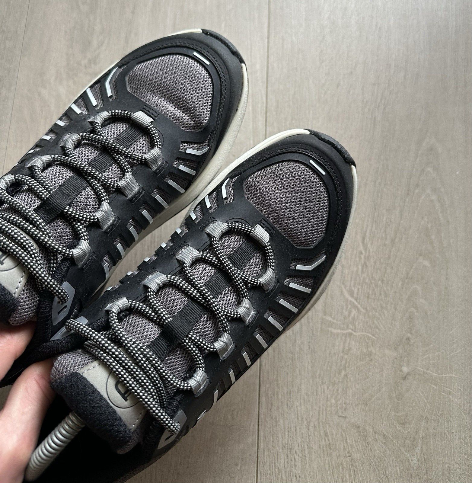 Balmain Balmain B-Trail Sneakers Black Gray Mens Shoes size 40 Size US 7.5 / EU 40-41 - 12 Thumbnail