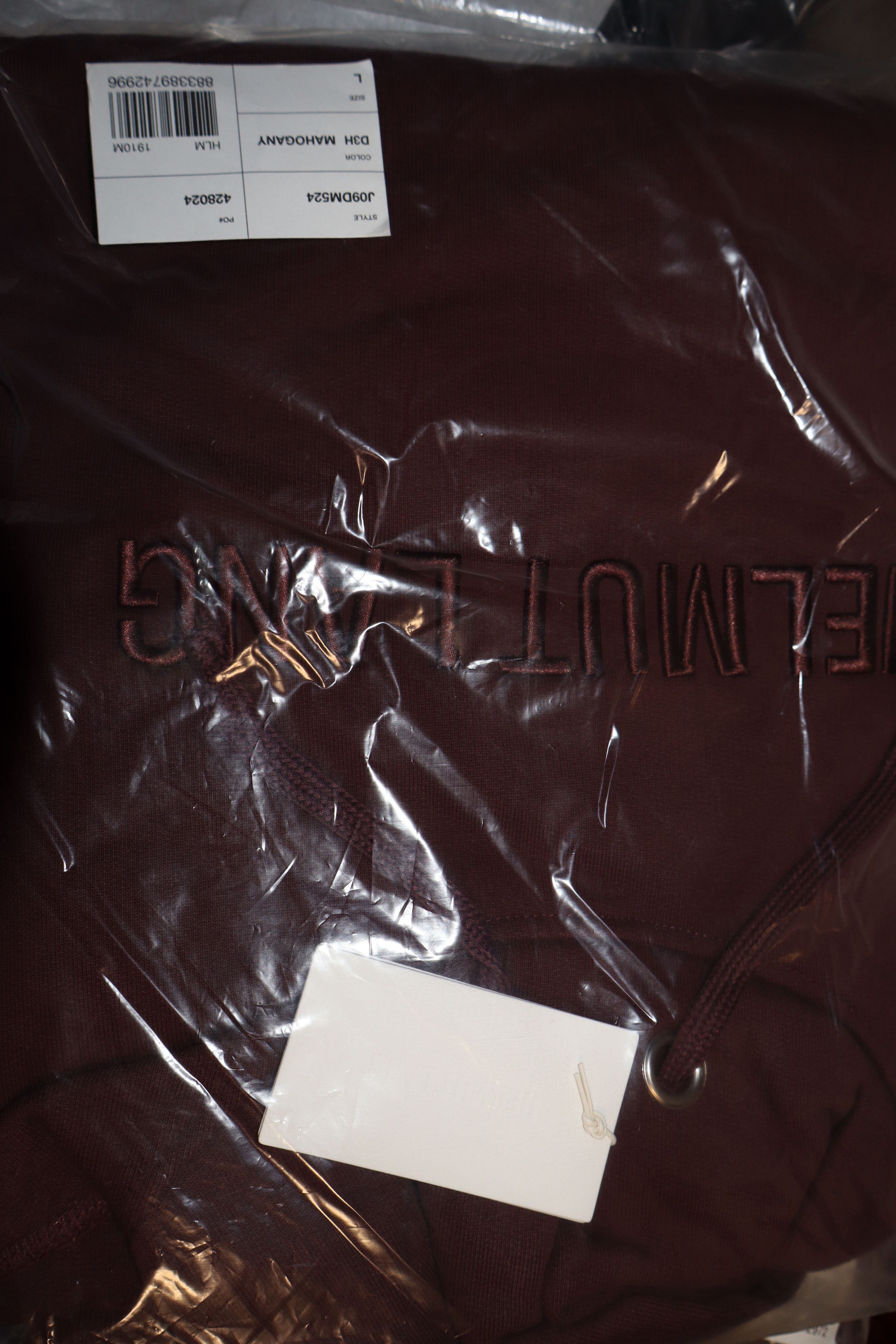 Helmut Lang Embroidered logo hoodie Size US S / EU 44-46 / 1 - 8 Thumbnail