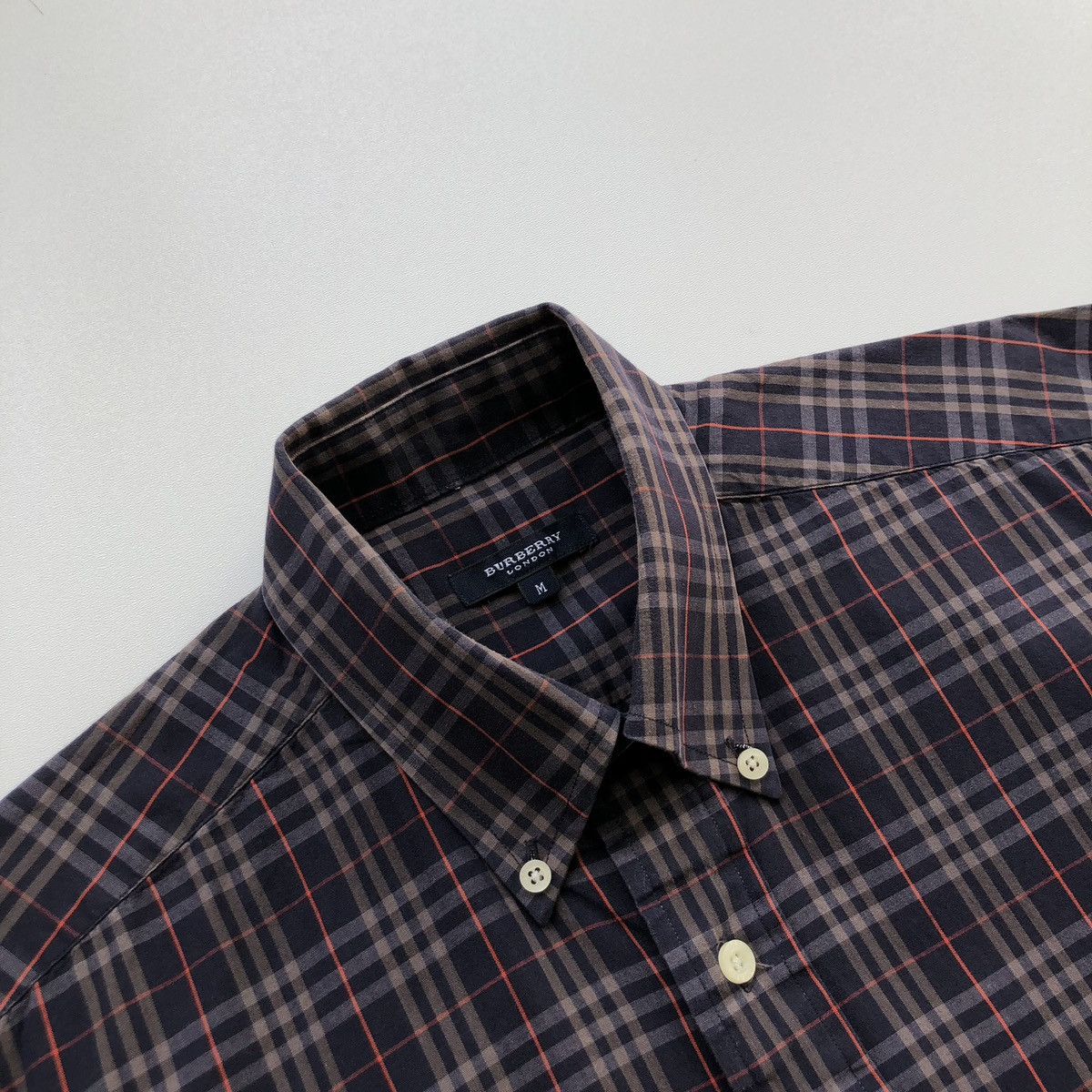 Burberry × Vintage Burberry London Vintage Nova Check Button Ups Pocket Shirt Size US M / EU 48-50 / 2 - 5 Thumbnail