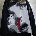 Japanese Brand × Vintage Y2K Autumn/Winter Portrait Jacquard Women's Knitted Sweater Size S / US 4 / IT 40 - 3 Thumbnail