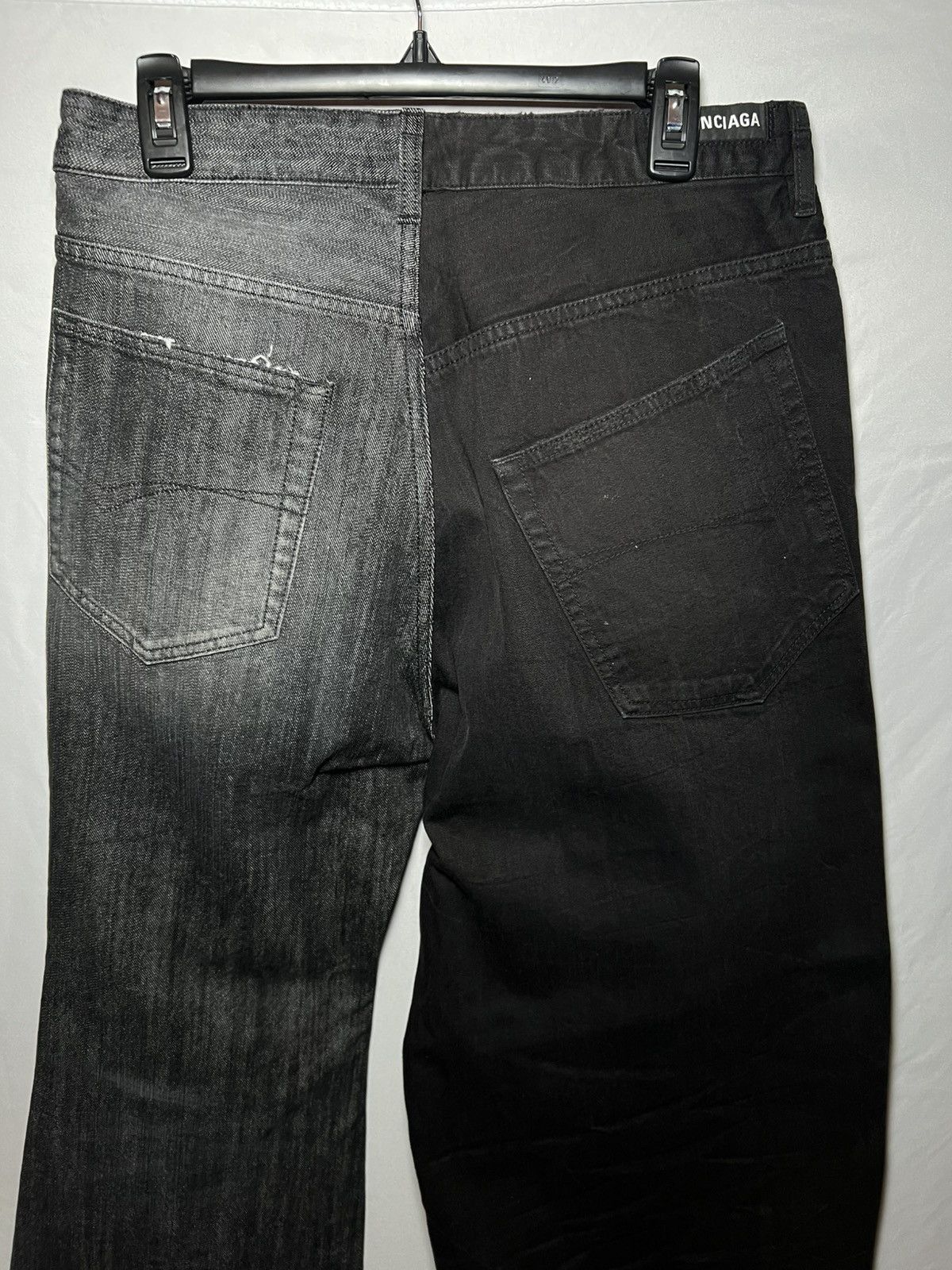 Balenciaga Balenciaga FW24 Black Fifty Fifty Jeans Size US 30 / EU 46 - 6 Thumbnail