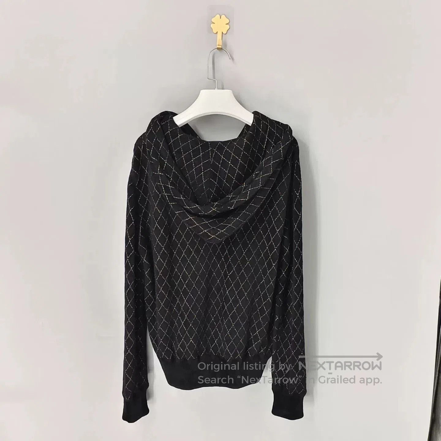 Chanel Chanel Black Gold Zip Hoodie. Size US XS / EU 42 / 0 - 2 Thumbnail