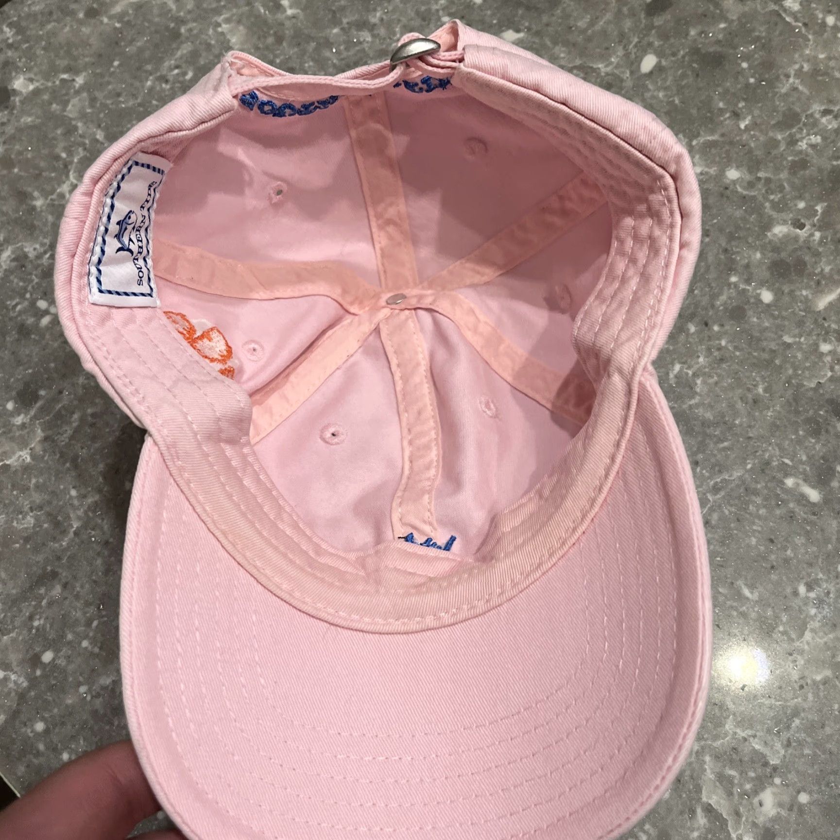 Southern Tide SOUTHERN TIDE Skipjack Pink Collegiate Clemson Hat Baseball Cap Unisex Adults Adjustable Pink Clemson Hat Size ONE SIZE - 6 Thumbnail