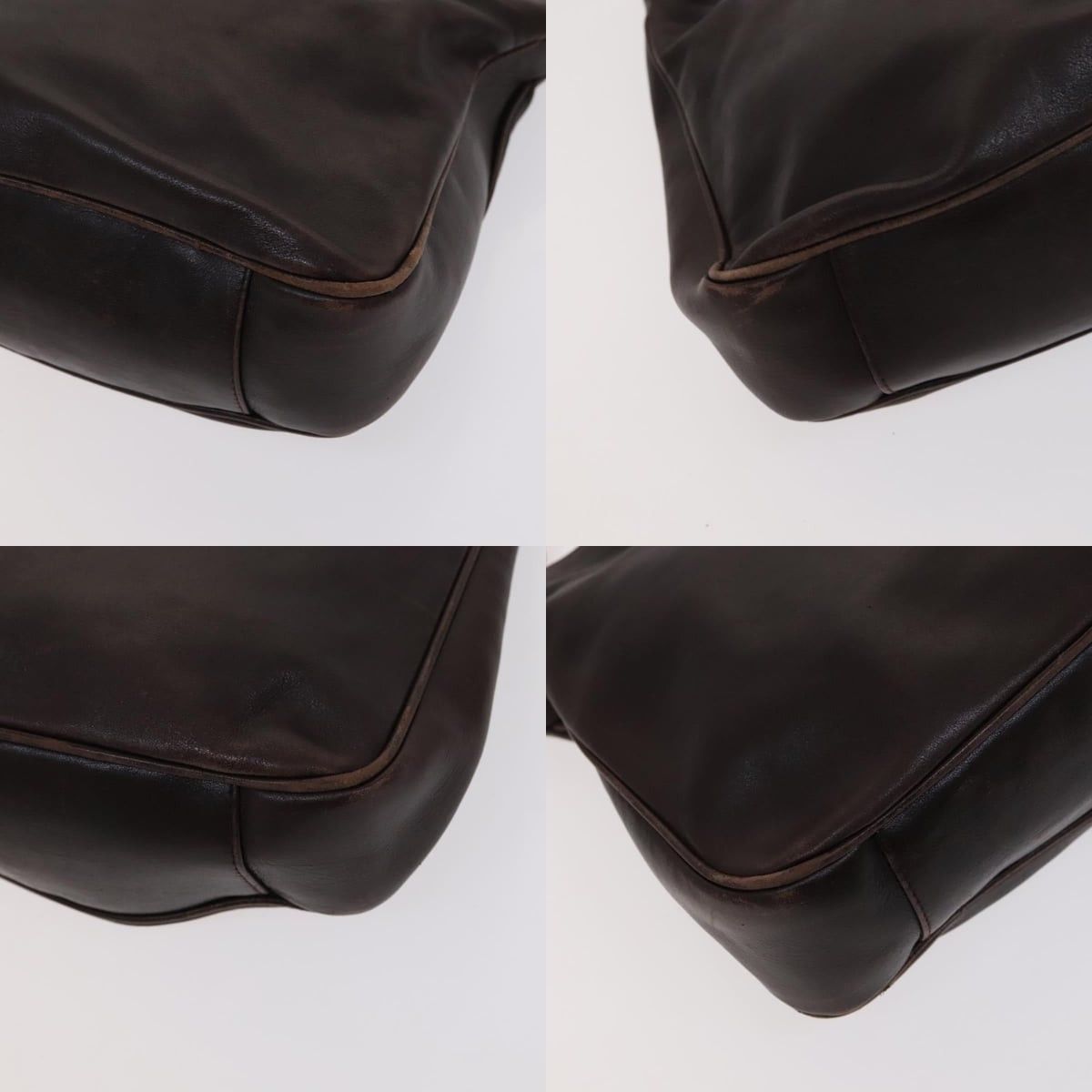 Gucci GUCCI Bamboo Handbag Leather Brown Gold 001 1705 001 1705 Size ONE SIZE - 10 Thumbnail