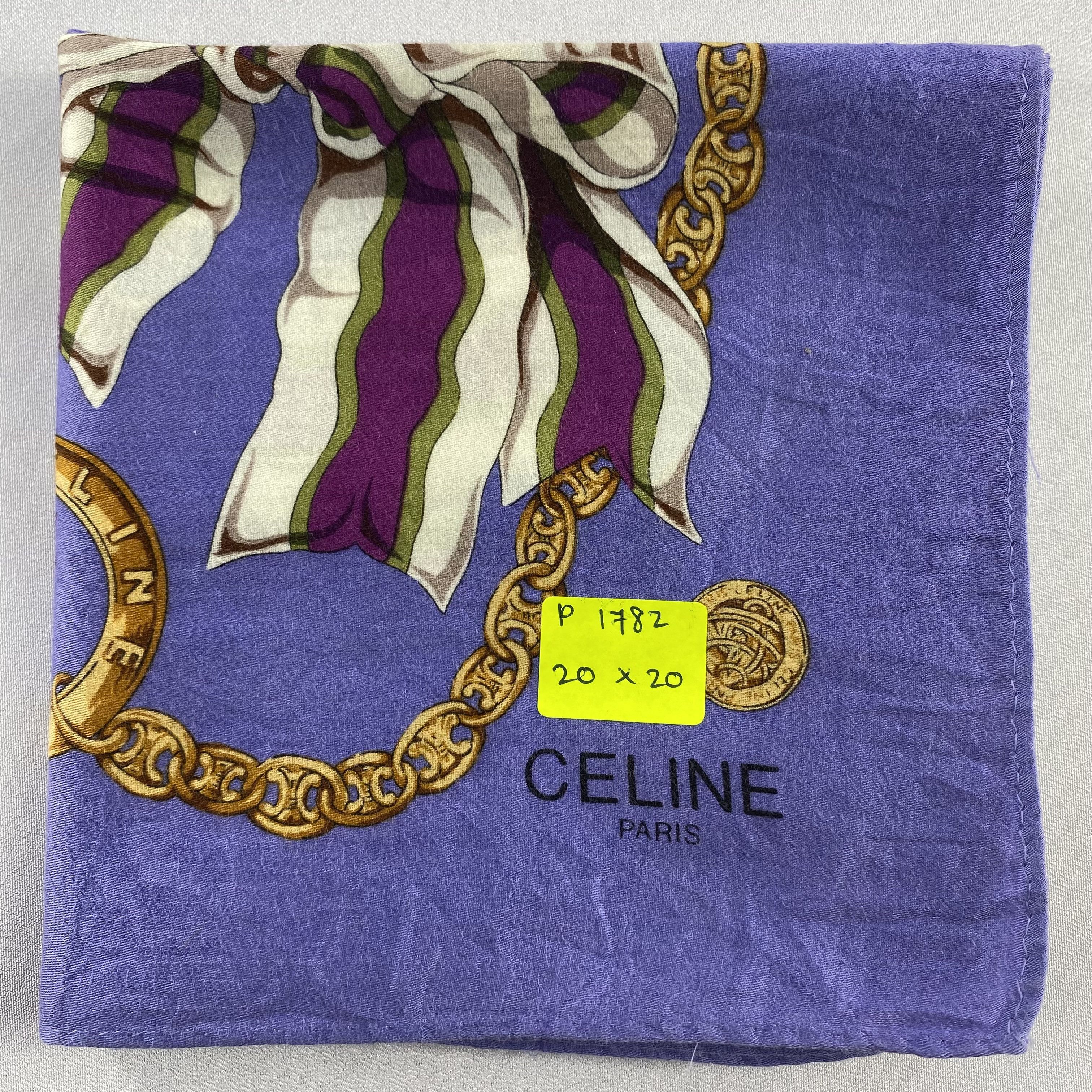 Celine × Vintage Celine Bandana/ Handkerchief / Neckerchief-P1782 Size ONE SIZE - 5 Thumbnail