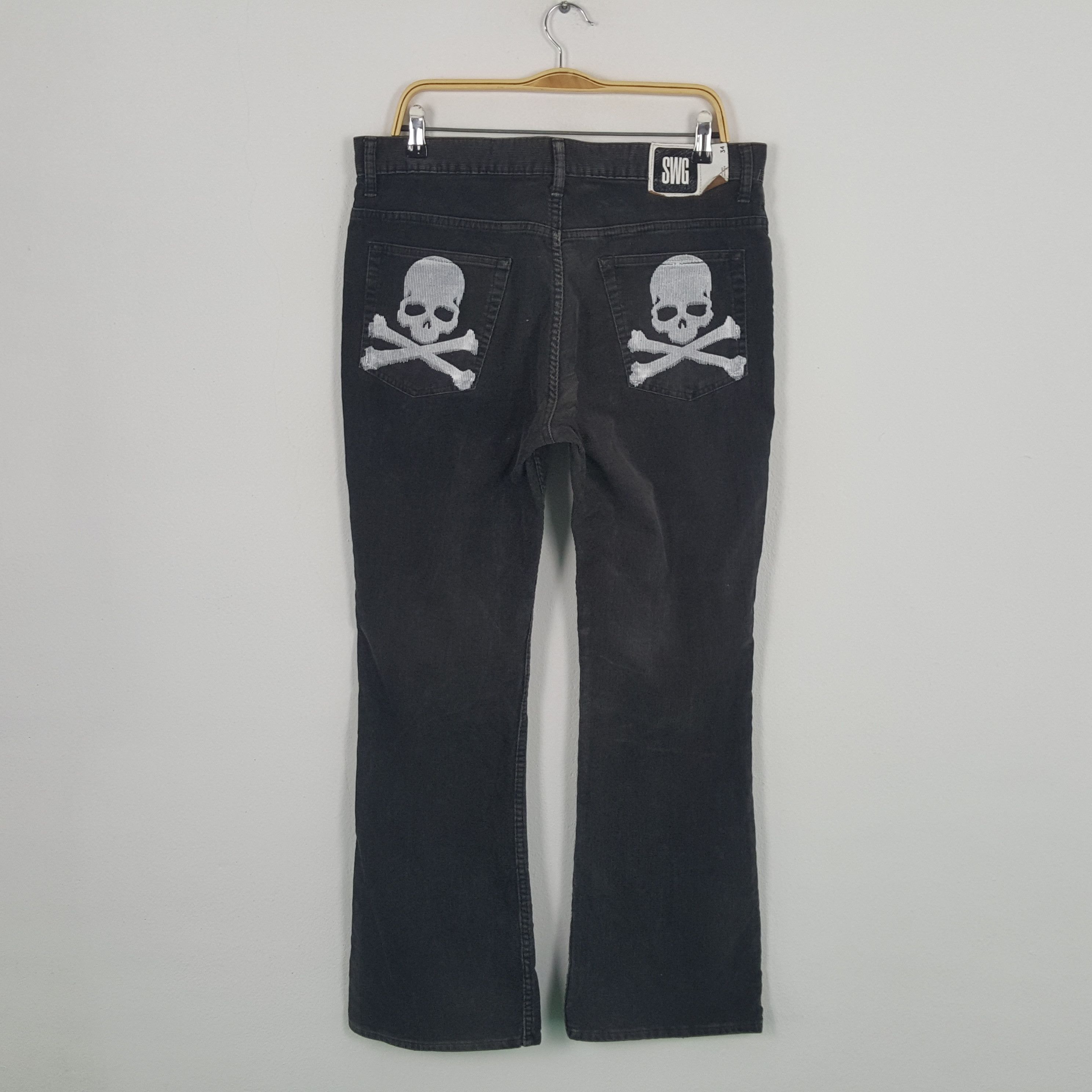 image of Swagger Japanese Fashion Brand Jeans in Black, Men's (Size 34)