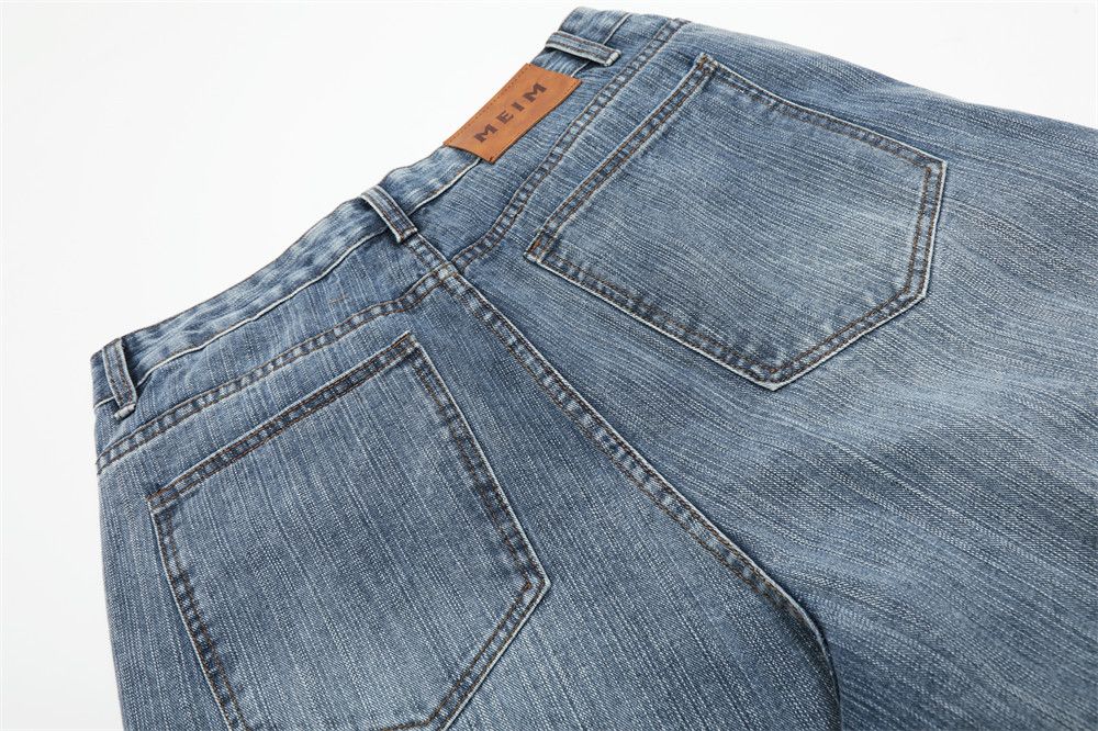 Japanese Brand × Jean Men's loose street washed straight rivet denim shorts Size US 32 / EU 48 - 5 Thumbnail