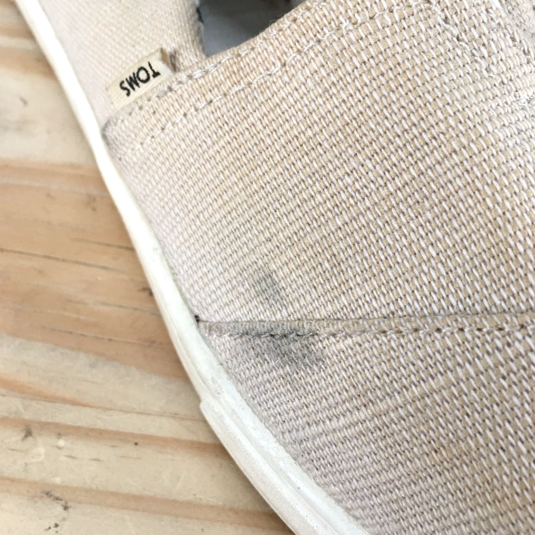 Toms TOMS Shoes Womens 8.5 Alpargatas Slip On Tan Canvas Low Top Comfort Casual Size M / US 6-8 / IT 42-44 - 4 Thumbnail