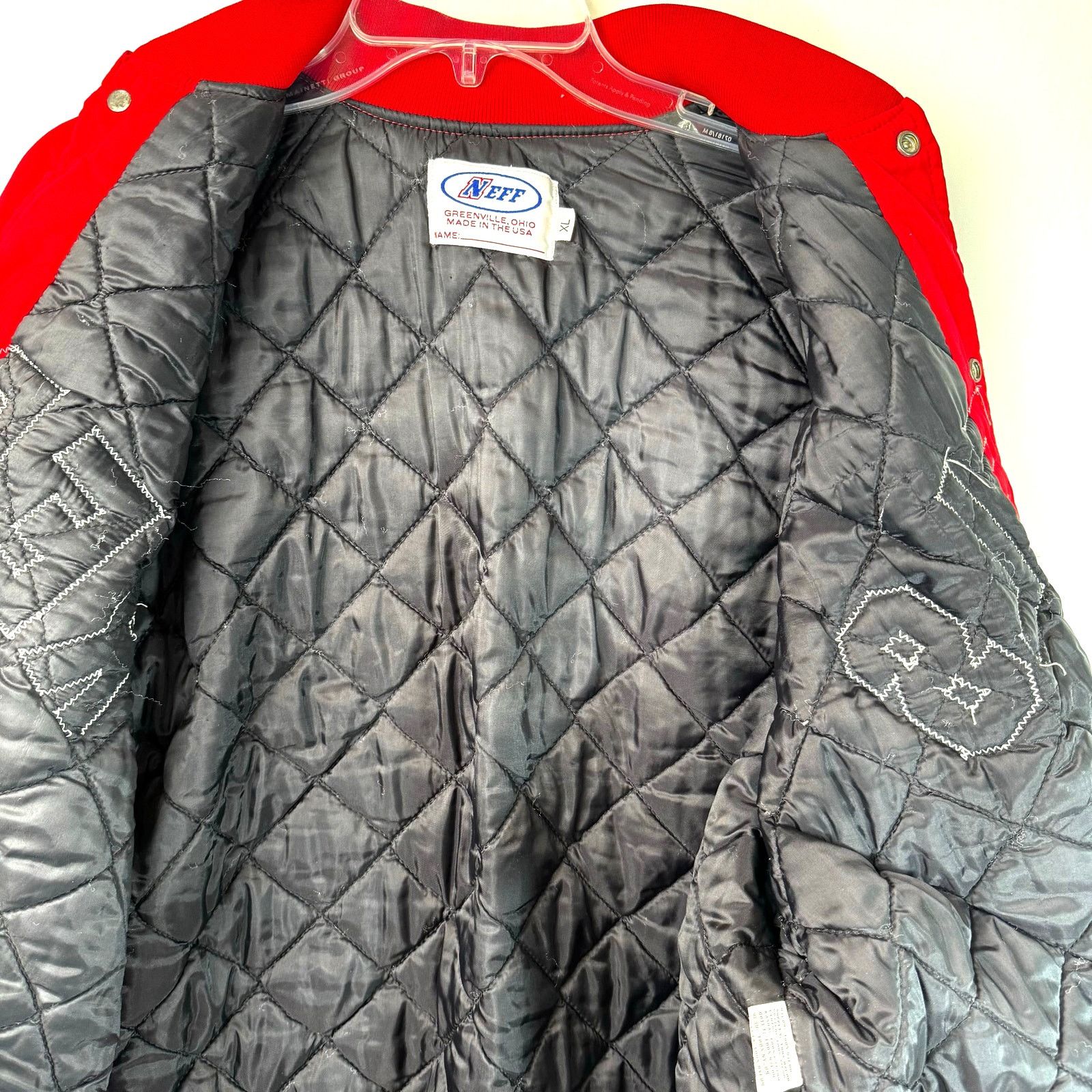 NEFF Vintage Neff Rebels Varsity Jacket XL Red Streetwear USA Size US XL / EU 56 / 4 - 9 Thumbnail