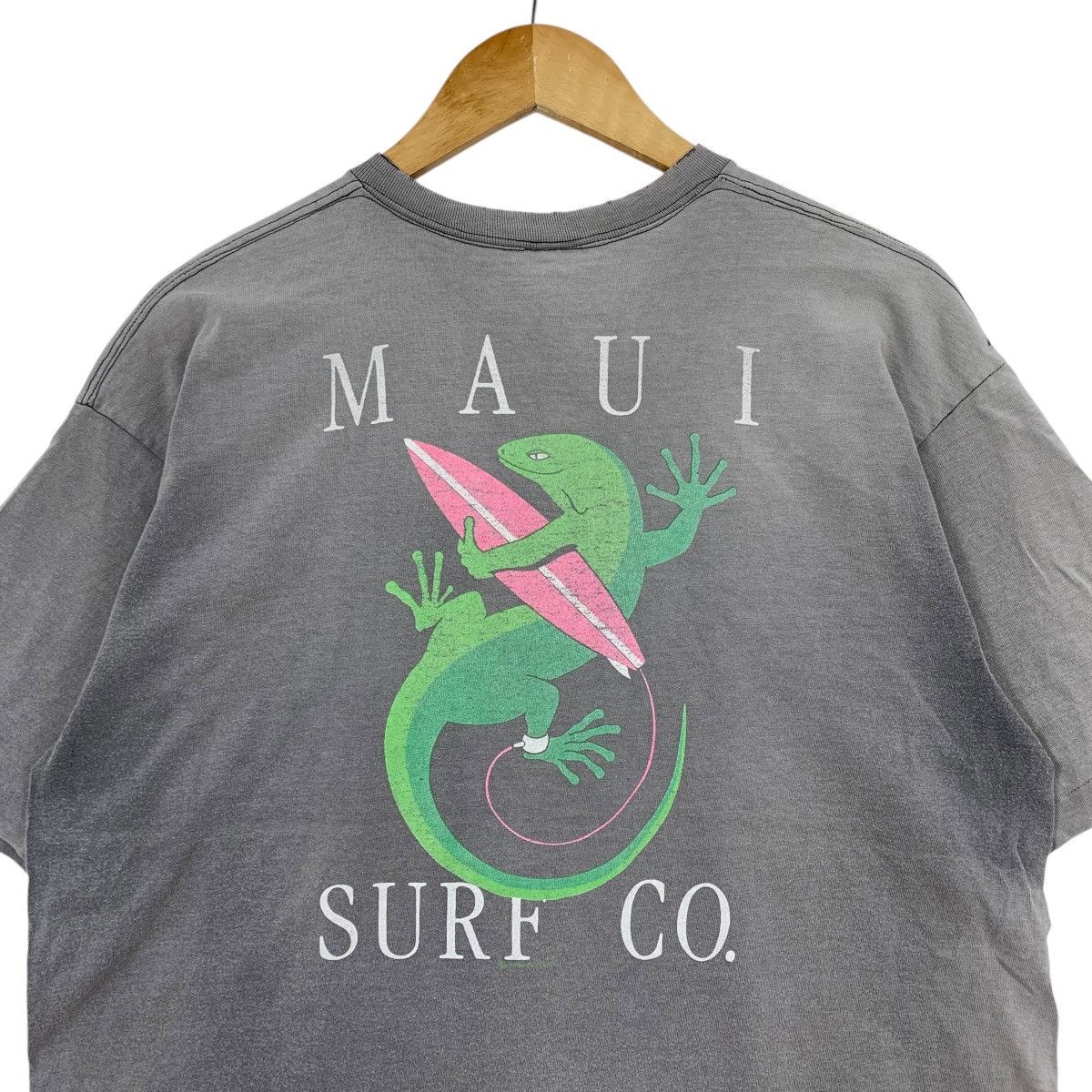 Vintage Vintage 90s MAUI SURF CO Gecko Crazy Shirt SurfingUsa Tshirt Size US L / EU 52-54 / 3 - 2 Thumbnail