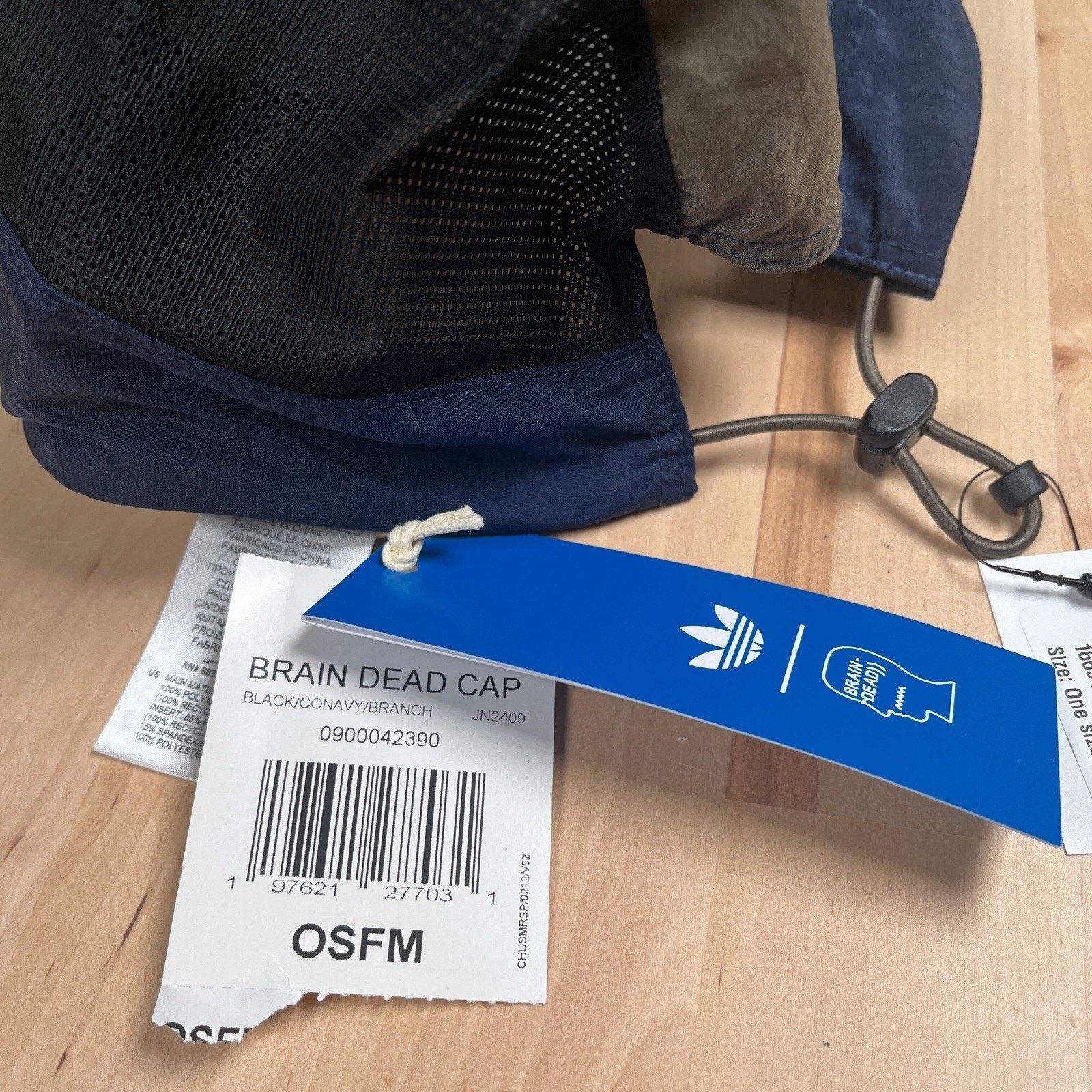 Adidas × Brain Dead Adidas Brain Dead Hat Cap Limited OSFM BlueGray Mesh Collab Size ONE SIZE - 7 Thumbnail