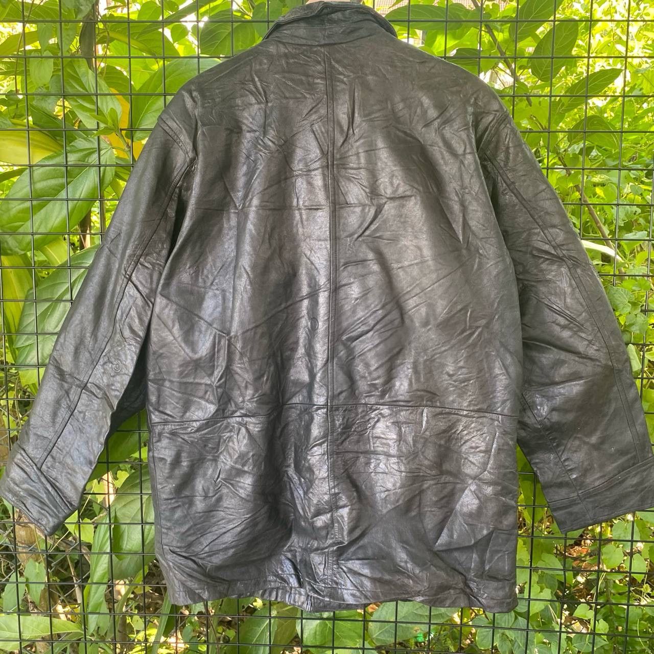 Genuine Leather × Vintage Vintage Wind Armor Leather Jacket Size US L / EU 52-54 / 3 - 10 Thumbnail