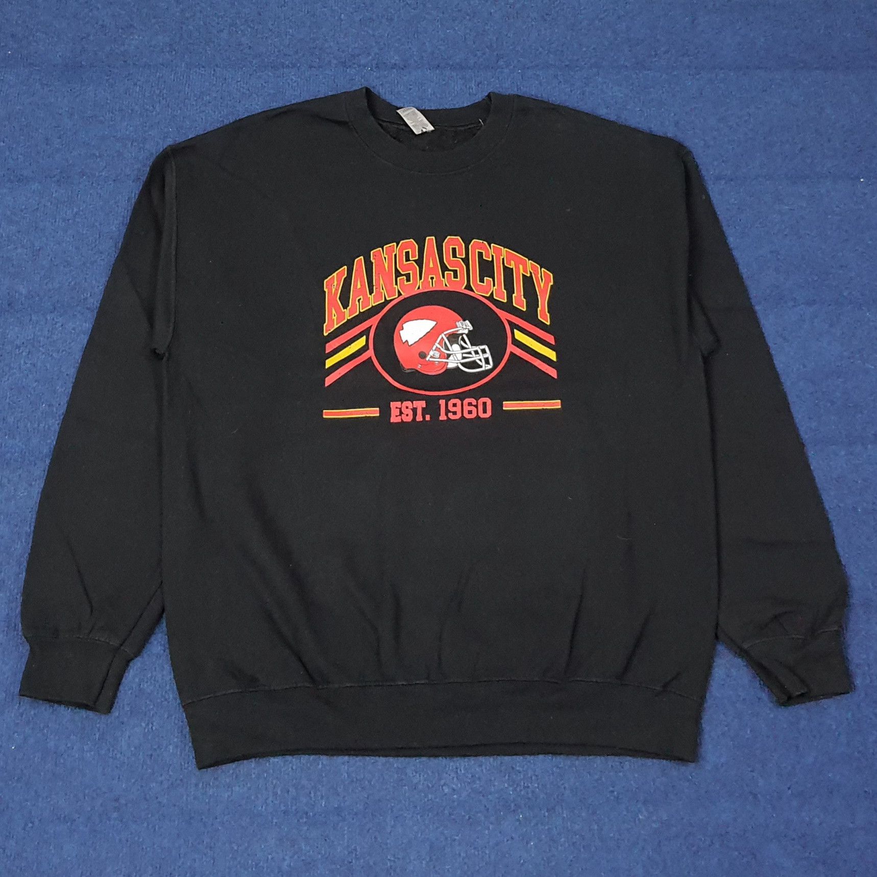 NFL Vintage KansasCity American Football Team Sweatshirt C263N12 Size US M / EU 48-50 / 2 - 1 Thumbnail