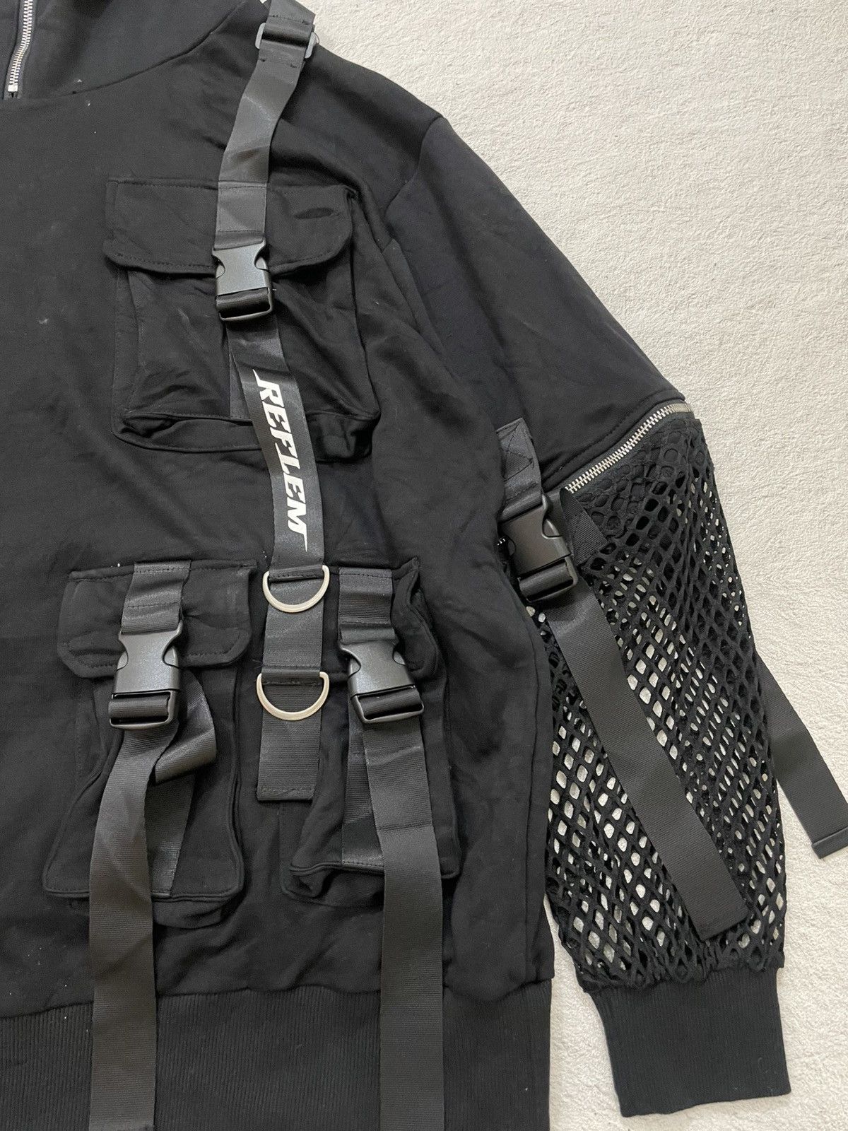Japanese Brand 00s Tactical Harness Hoodie Techwear Bondage Y2K LGB Hysteri Size US XL / EU 56 / 4 - 4 Thumbnail