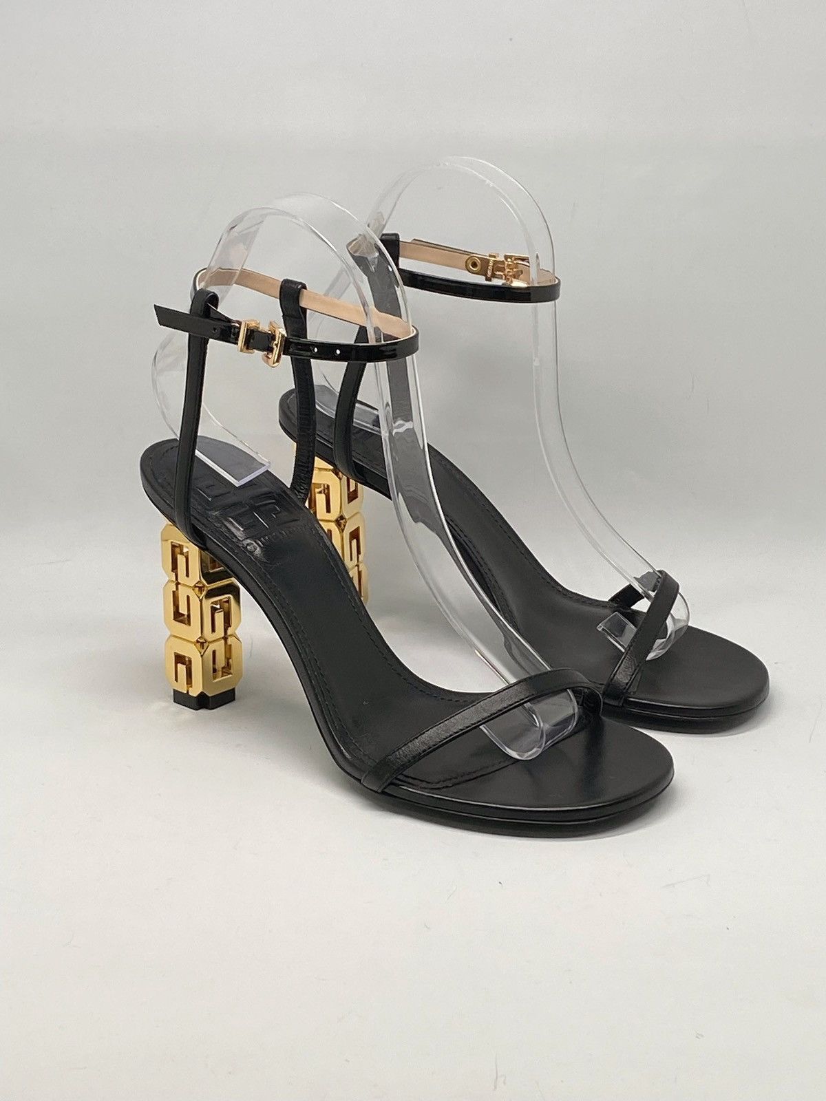 Givenchy Givenchy G Cube Sculptural Heel Leather Sandals size 37 Size US 7 / IT 37 - 3 Thumbnail