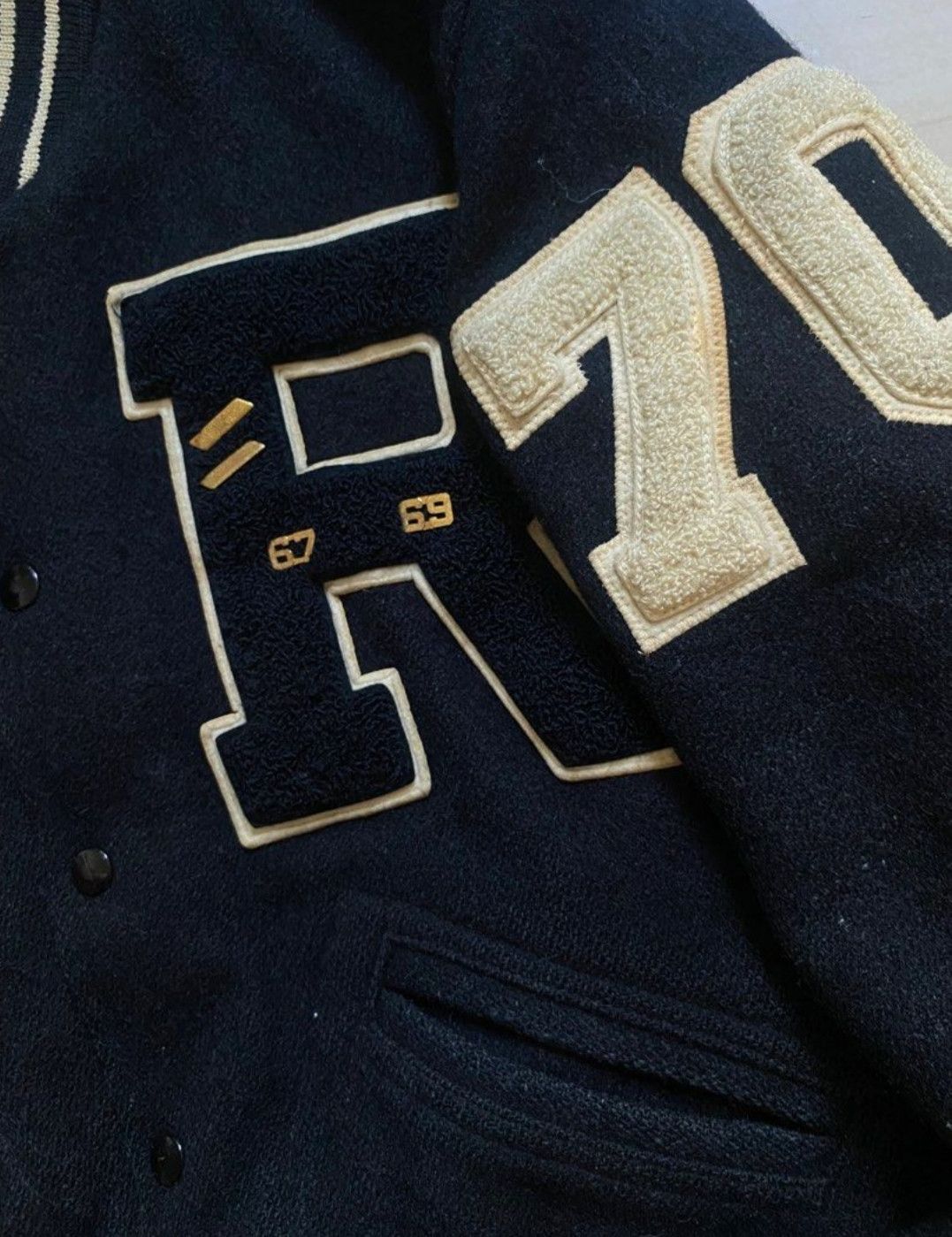 Wilson 1950's Vintage Wilson Letterman Jacket ( MADE IN USA ) Size US L / EU 52-54 / 3 - 4 Thumbnail