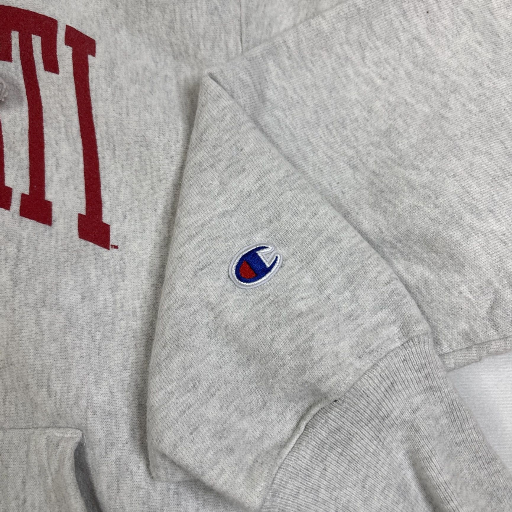 Champion VINTAGE Champion Reverse Weave Hoodie Men’s XL Gray Univ Cincinnati Bearcats Pullover Reversible Size US XL / EU 56 / 4 - 3 Thumbnail