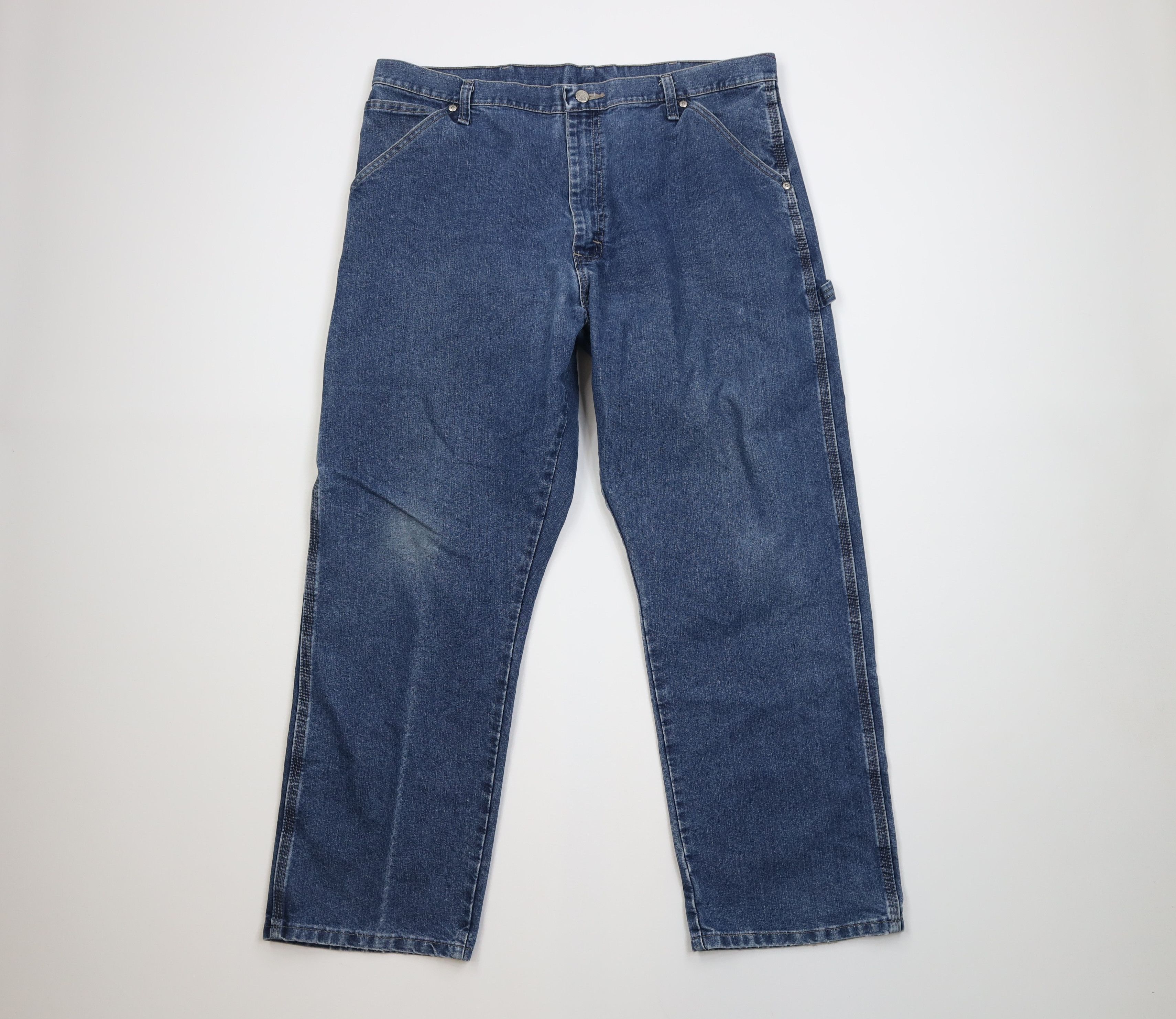 Wrangler Vintage 90s Y2K Wrangler Wide Leg Dungaree Denim Jeans Size US 38 / EU 54 - 1 Thumbnail